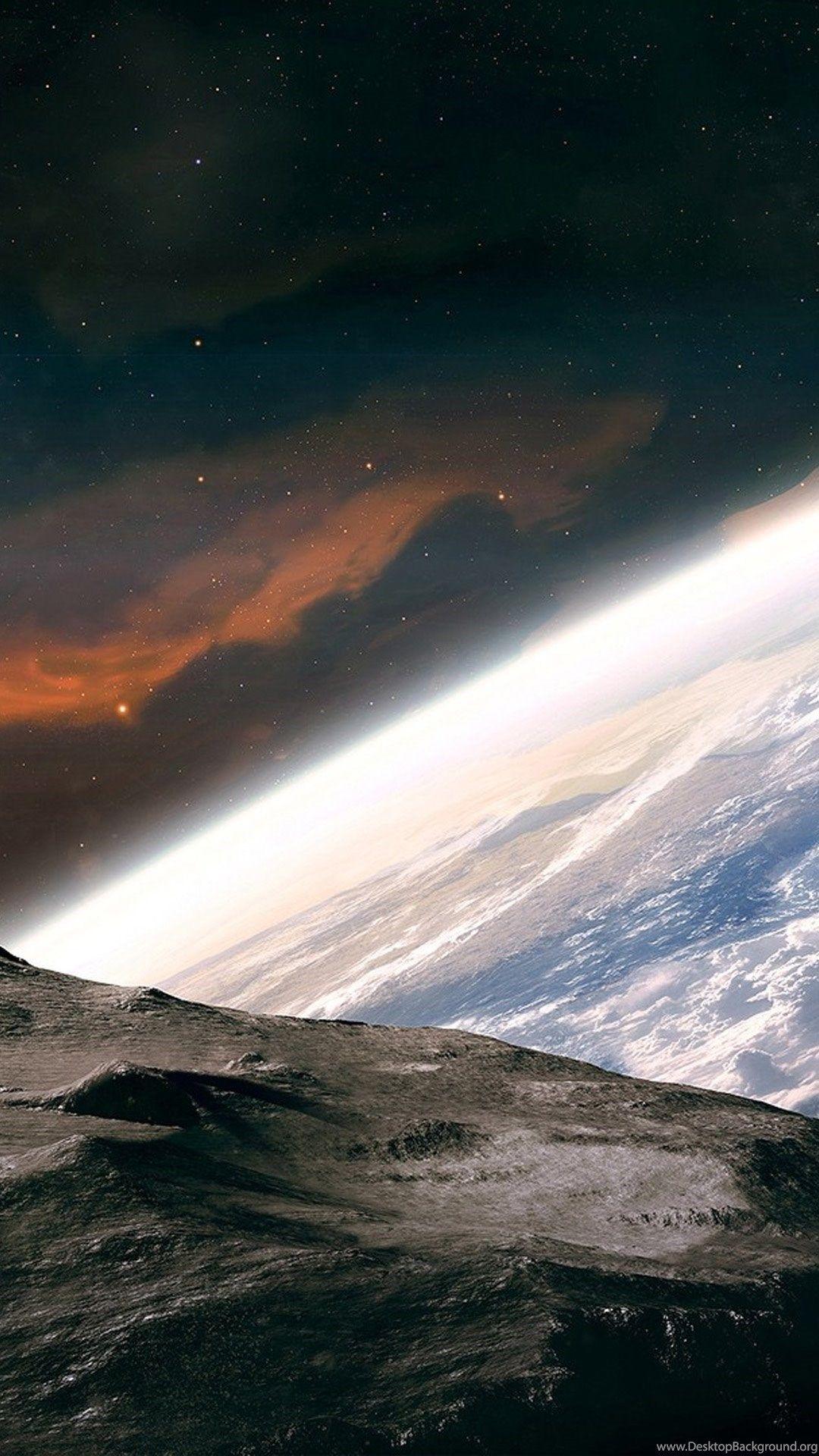 1080x1920 Earth In Space iPhone 6 Plus Wallpaper Desktop Background