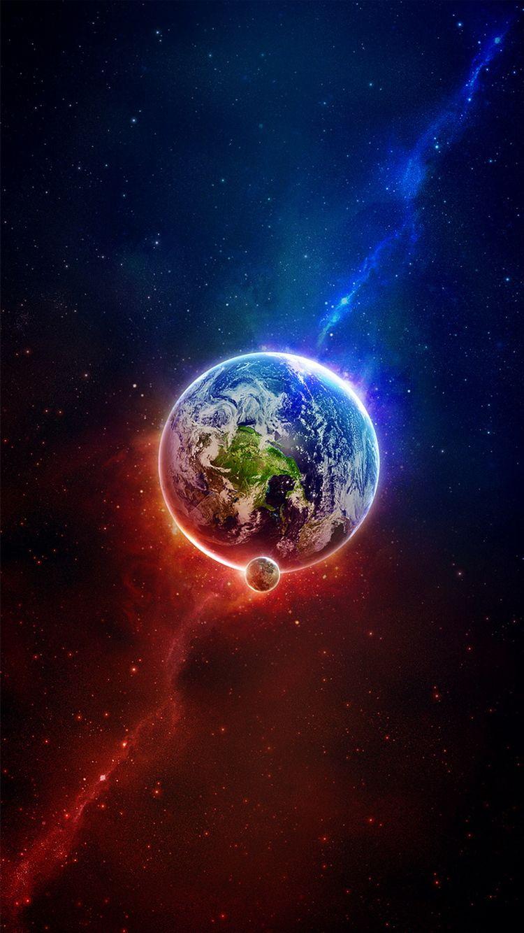 750x1334 Earth Space Waves Artistic iPhone 6 Wallpaper HD