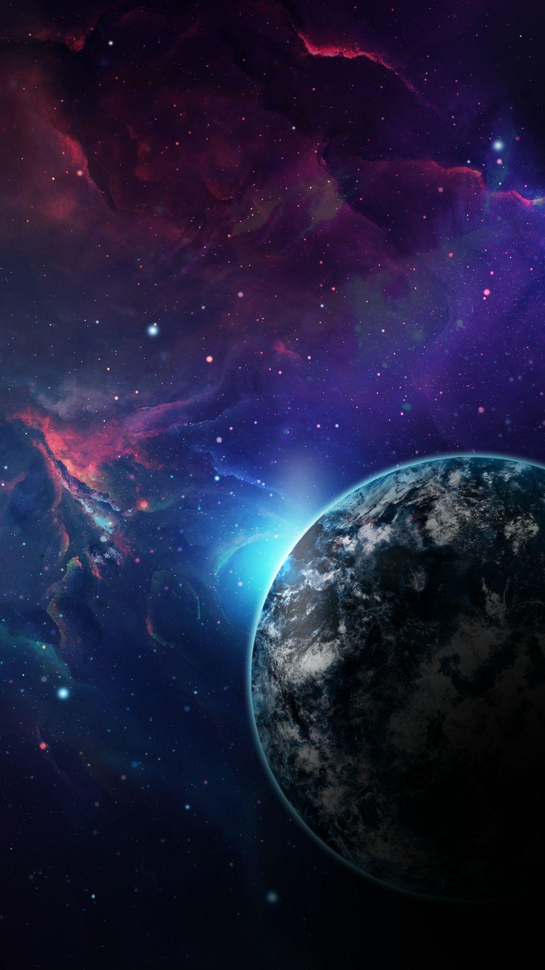 1080x1920 Planet, Galaxy, Earth, Space, Nebula Wallpaper In Resolution iPhone HD 4k HD Wallpaper