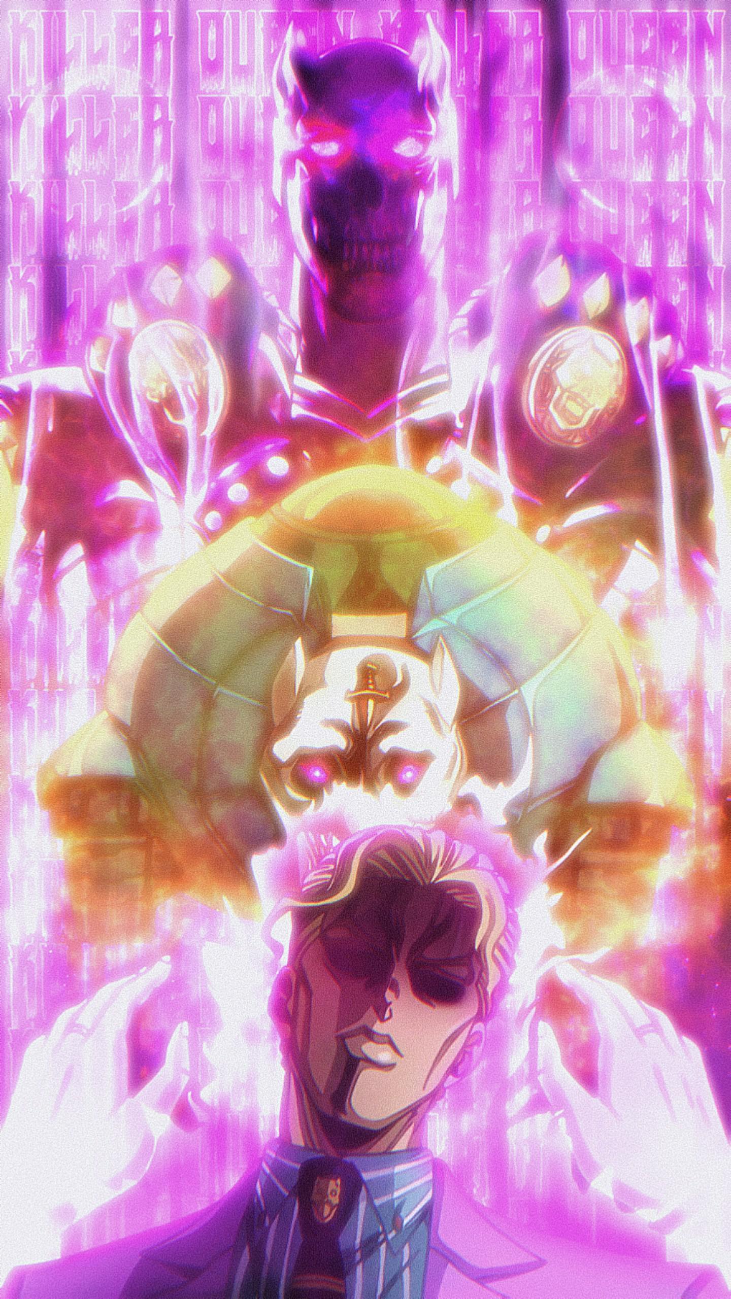 Fanart I remade the Killer Queen wallpaper from a while ago into desktop  and made a Sheer Heart Attack version  rStardustCrusaders