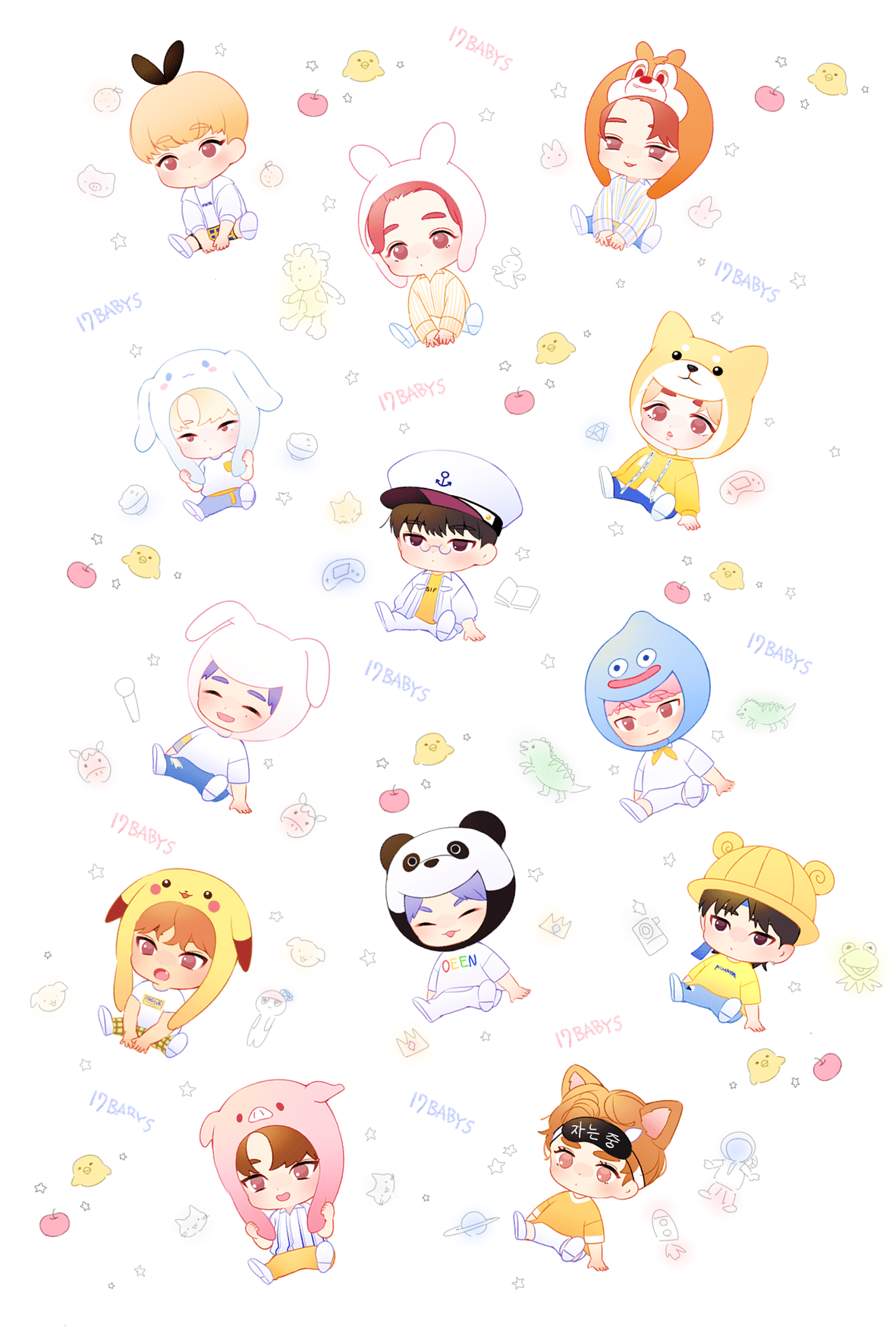 1181x1748 seventeen q版. Seventeen wallpaper kpop, Seventeen kpop, Seventeen wallpaper
