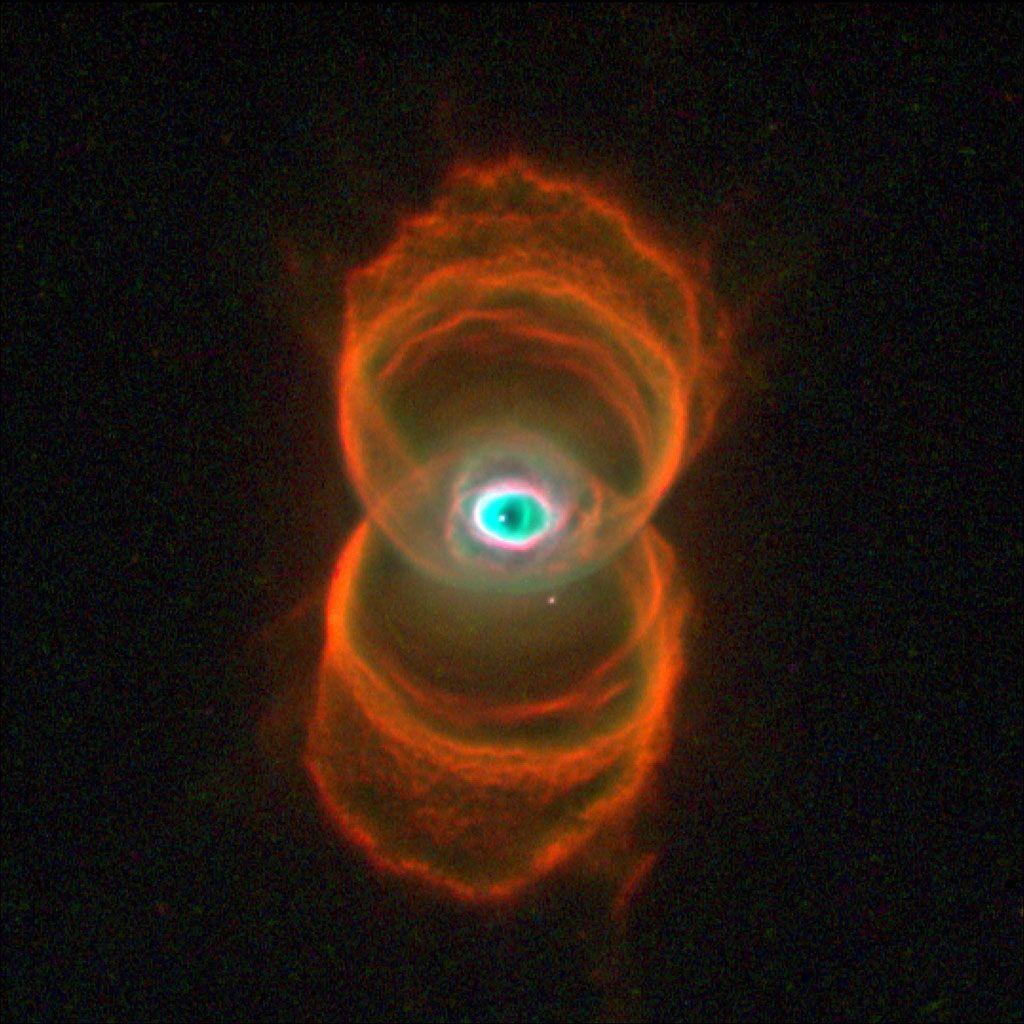 1024x1024 Space Image. Hubble Finds an Hourglass Nebula around a Dying Star
