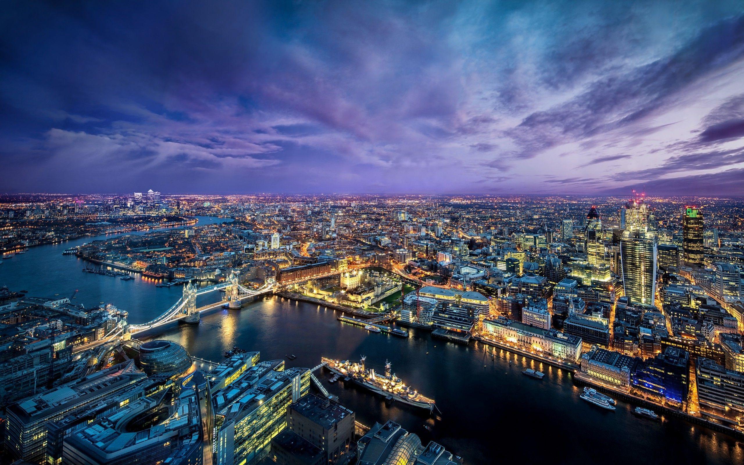 2560x1600 London, England, City, Cityscape, River, River Thames, London Bridge