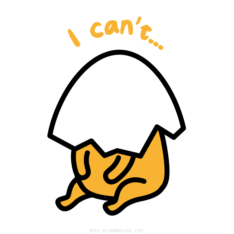 960x960 gudetama can't. Gudetama, Cute stickers, Cute background