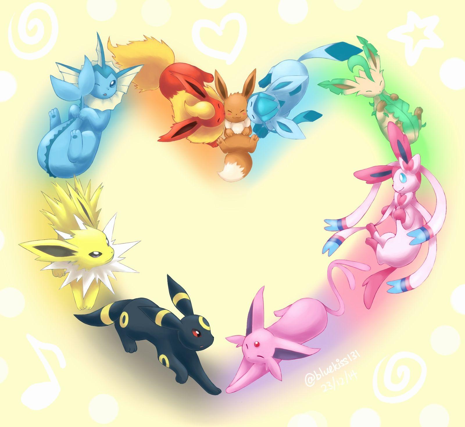 Cute Eevee Evolutions Wallpapers Top Free Cute Eevee Evolutions Backgrounds Wallpaperaccess