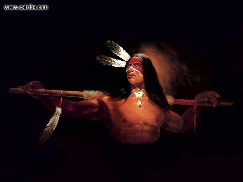1024x768 Drawing & Painting: Native American Defiant One, picture nr. 10644