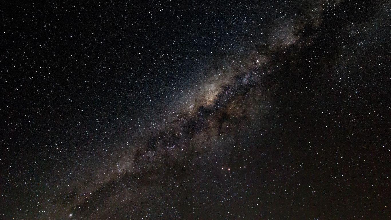1366x768 Download wallpaper 1366x768 stardust, milky way, starry sky, space tablet, laptop HD background