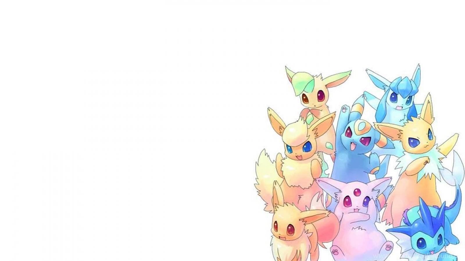 1600x900 Flareon And Eevee Wallpaper