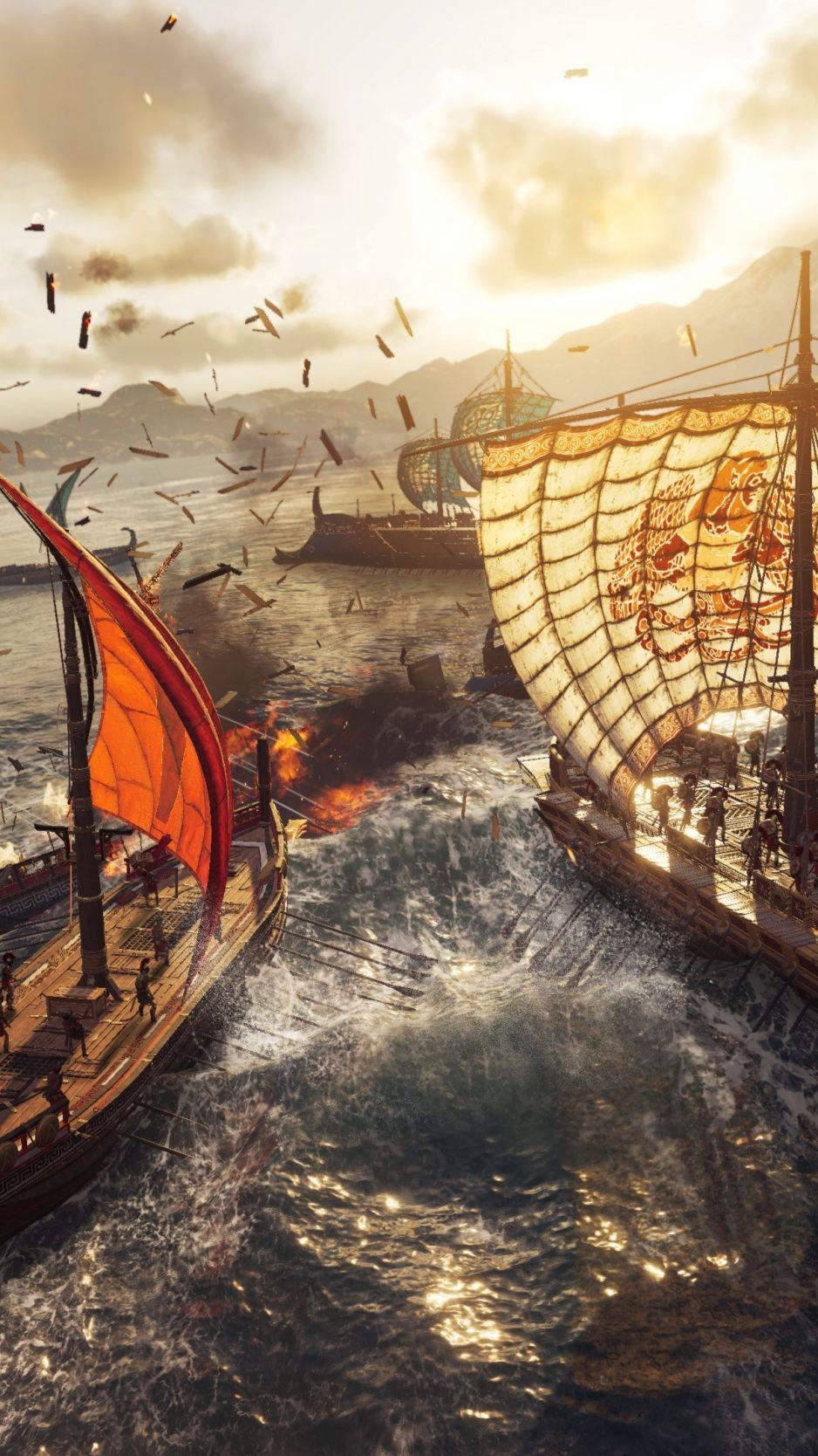 938x1668 Download Assassin's Creed Odyssey, Gamescom screenshot, 4K iPhone standard wallpaper 938x1668
