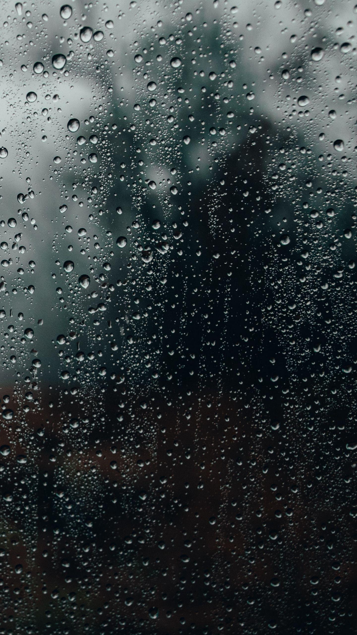 1440x2560 Download wallpaper 1440x2560 glass, drops, surface, rain qhd samsung galaxy s s edge, note, lg g4 HD background