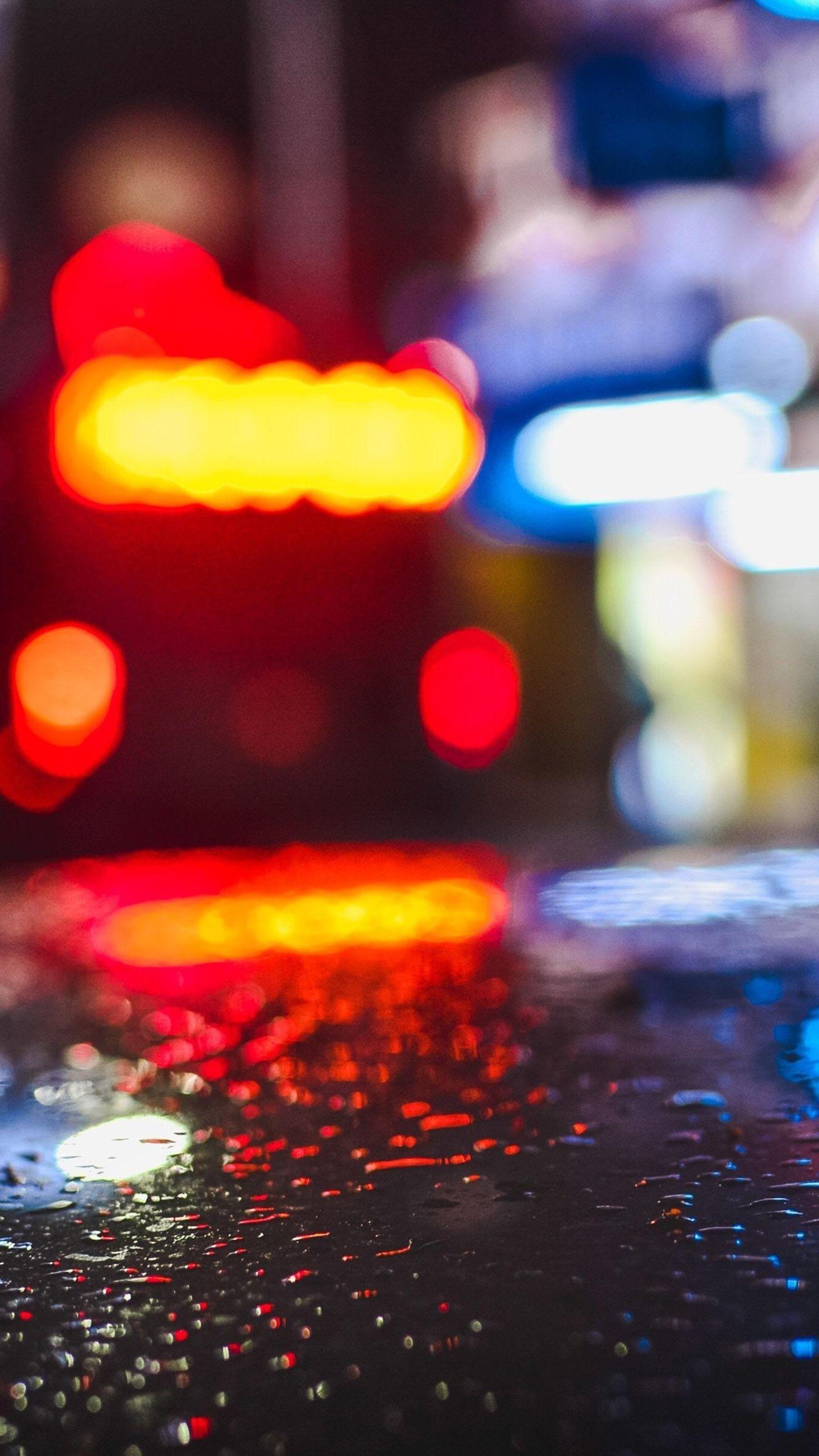 1440x2560 Rainy Day Lights Water Drops 4k Samsung Galaxy S S7 , Google Pixel XL , Nexus 6P , LG G5 HD 4k Wallpaper, Image, Background, Photo and Picture