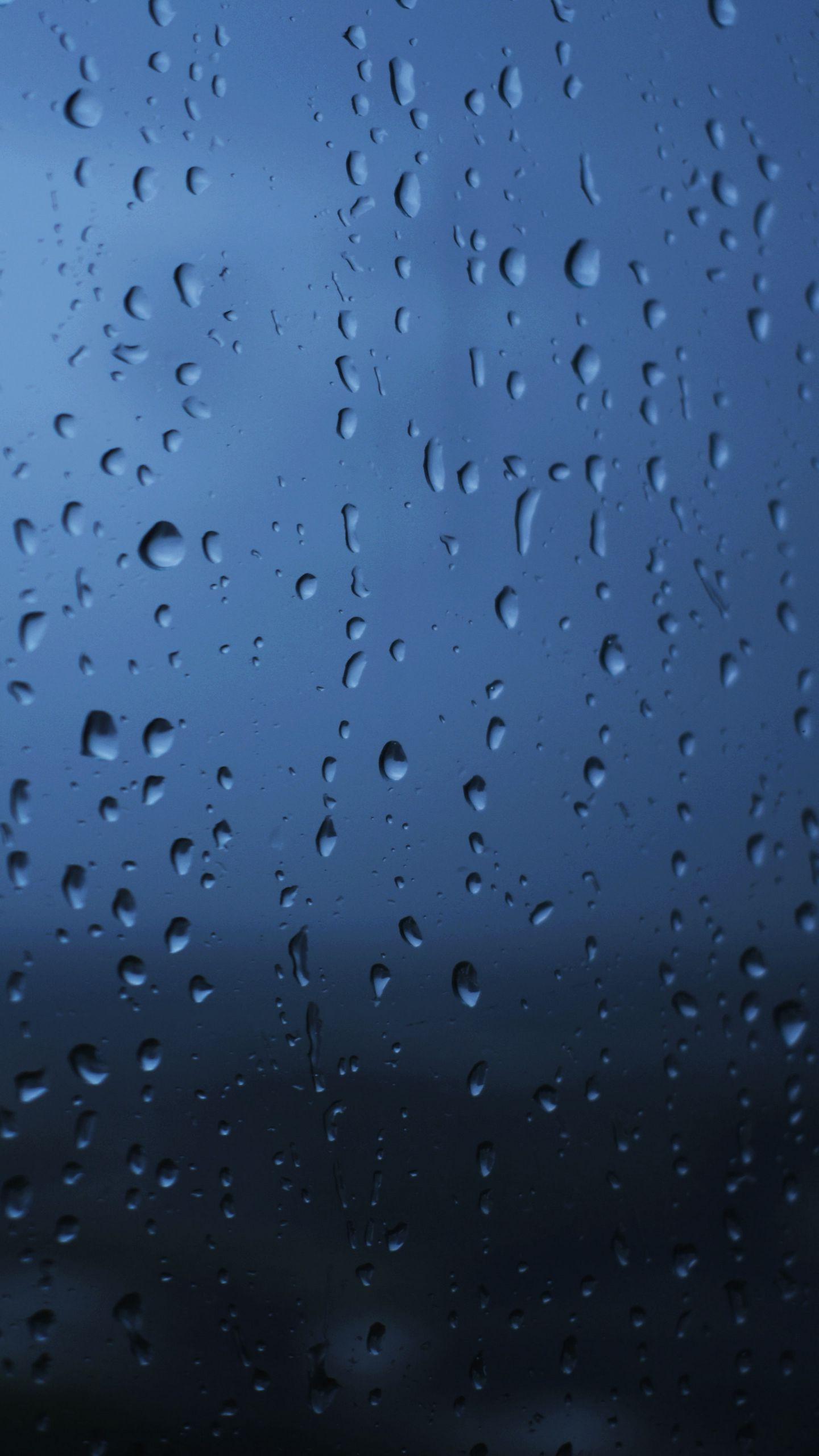 1440x2560 Download wallpaper 1440x2560 glass, drops, wet, rain, transparent, moody, window qhd samsung galaxy s s edge, note, lg g4 HD background