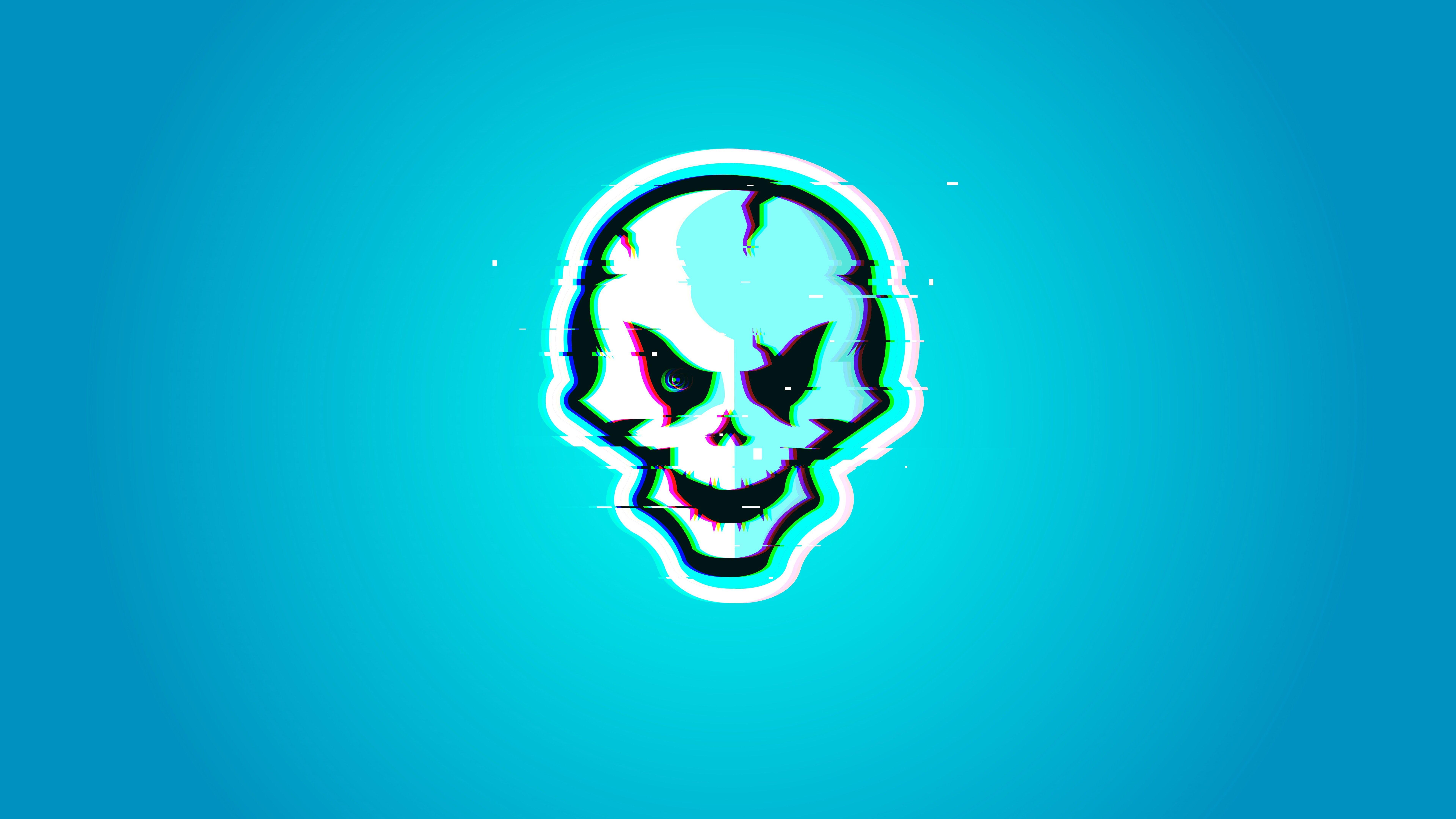 7680x4320 Dark Skull Glitch 12k 8k HD 4k Wallpaper, Image, Background, Photo and Picture