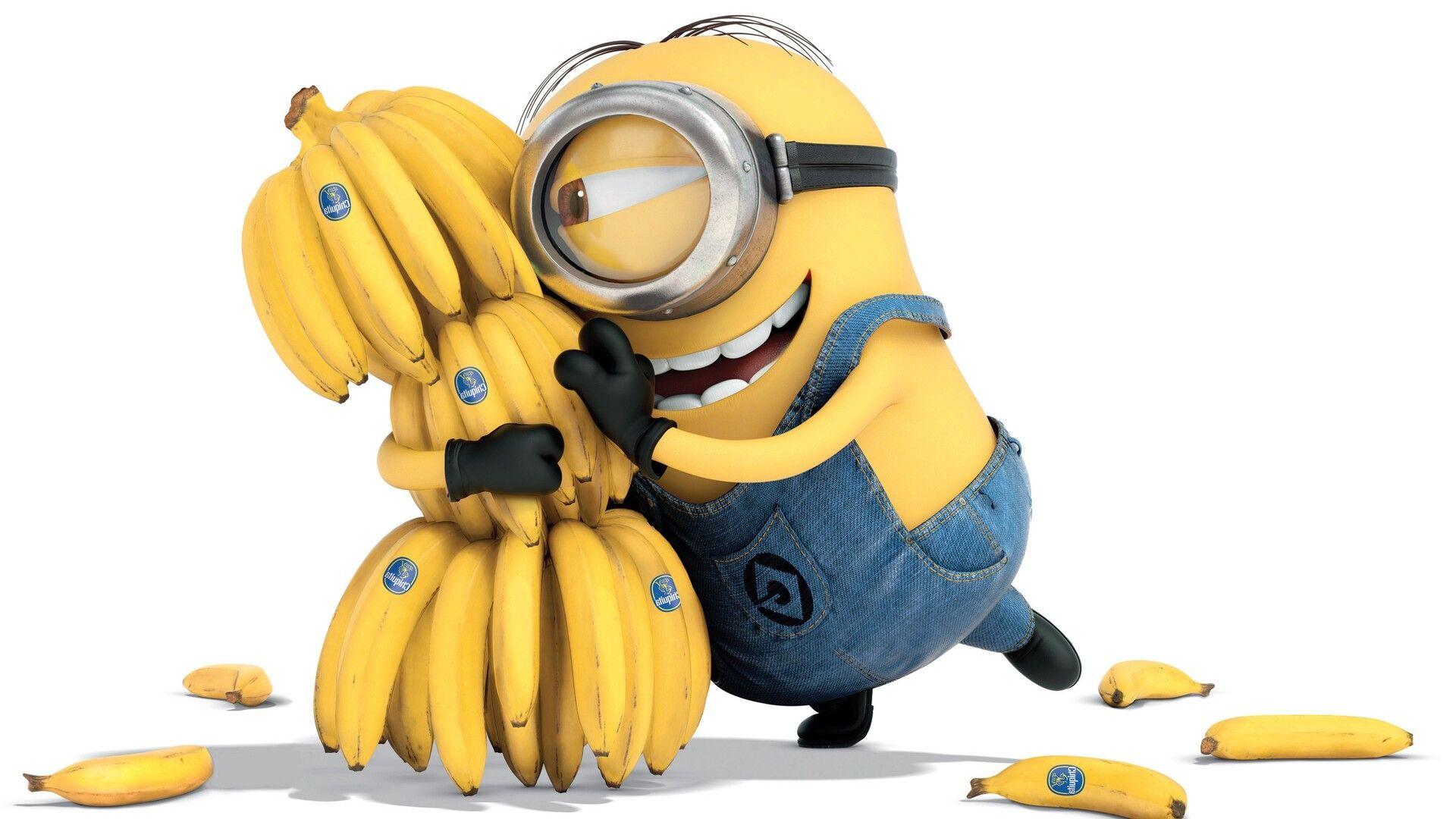 1920x1080 Minion Bananas Laptop Full HD 1080P HD 4k Wallpaper, Image, Background, Photo and Picture