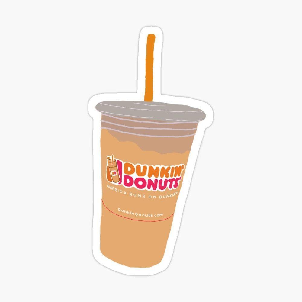 1000x1000 Dunkin Donuts Cup Doodle Sticker By Gail Snail Donuts Dunkin Donuts. Bubble Stickers, Homemade Stickers, Print Stickers