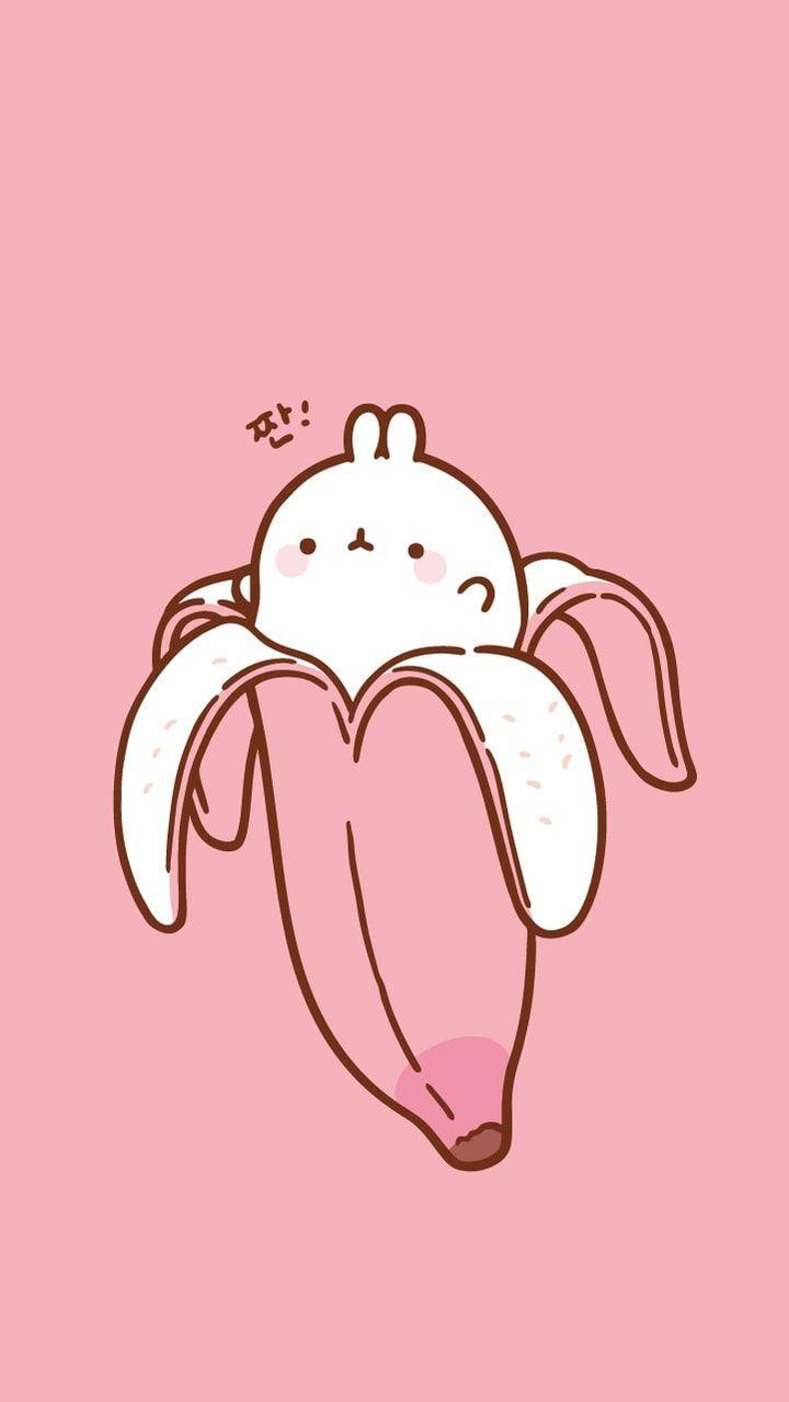 720x1280 pink banana, pink, cute and aesthetic