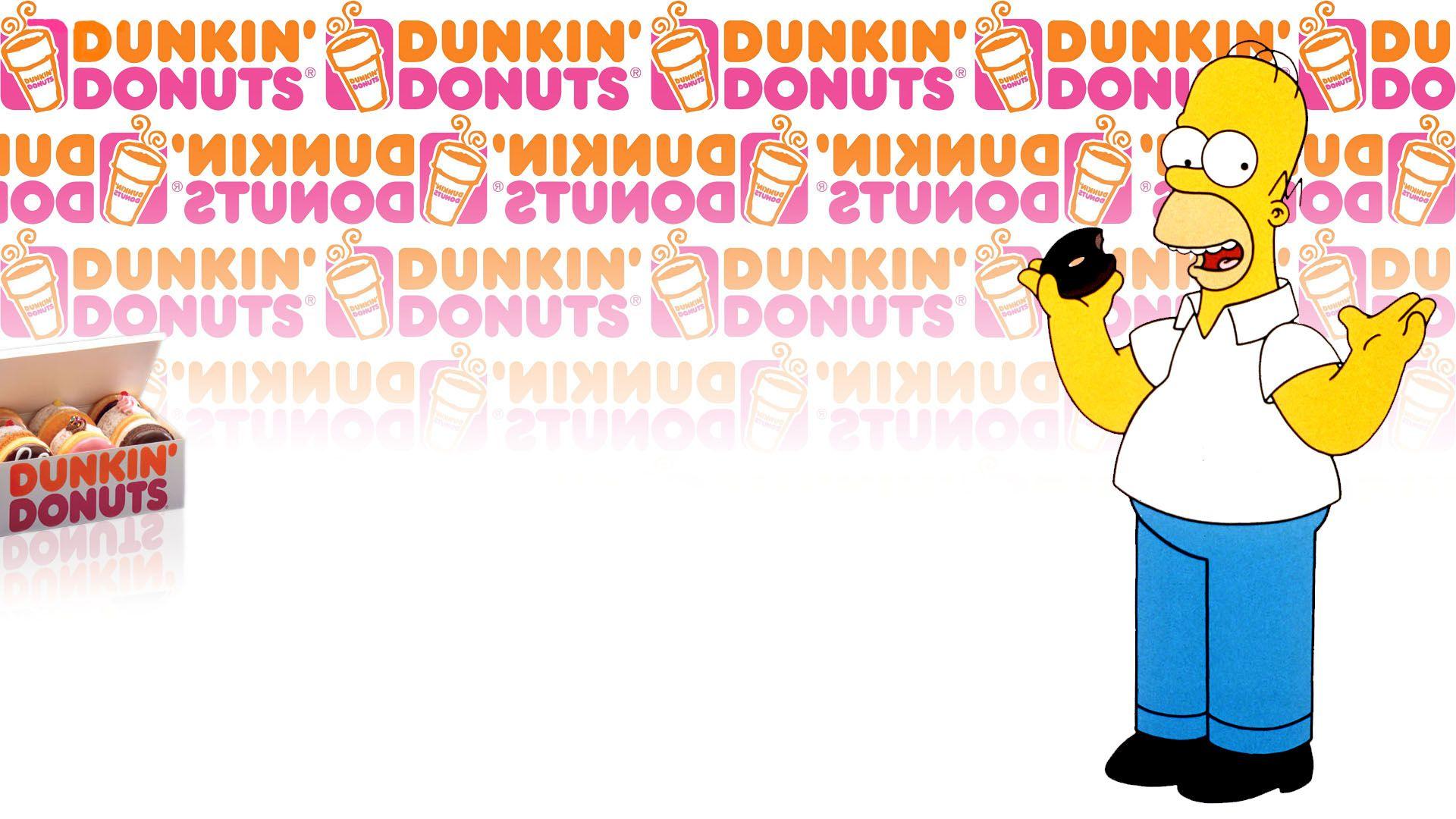 1920x1080 Homer Simpson, donuts, The Simpsons, Dunkin' Donuts Wallpaper /