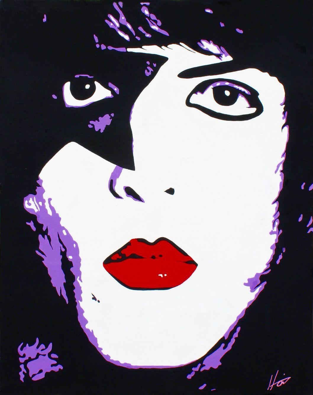 1058x1334 Paul Stanley Dynasty Album Portrait acrylic on canvas. Portrait acrylic, Canvas painting, Artwork