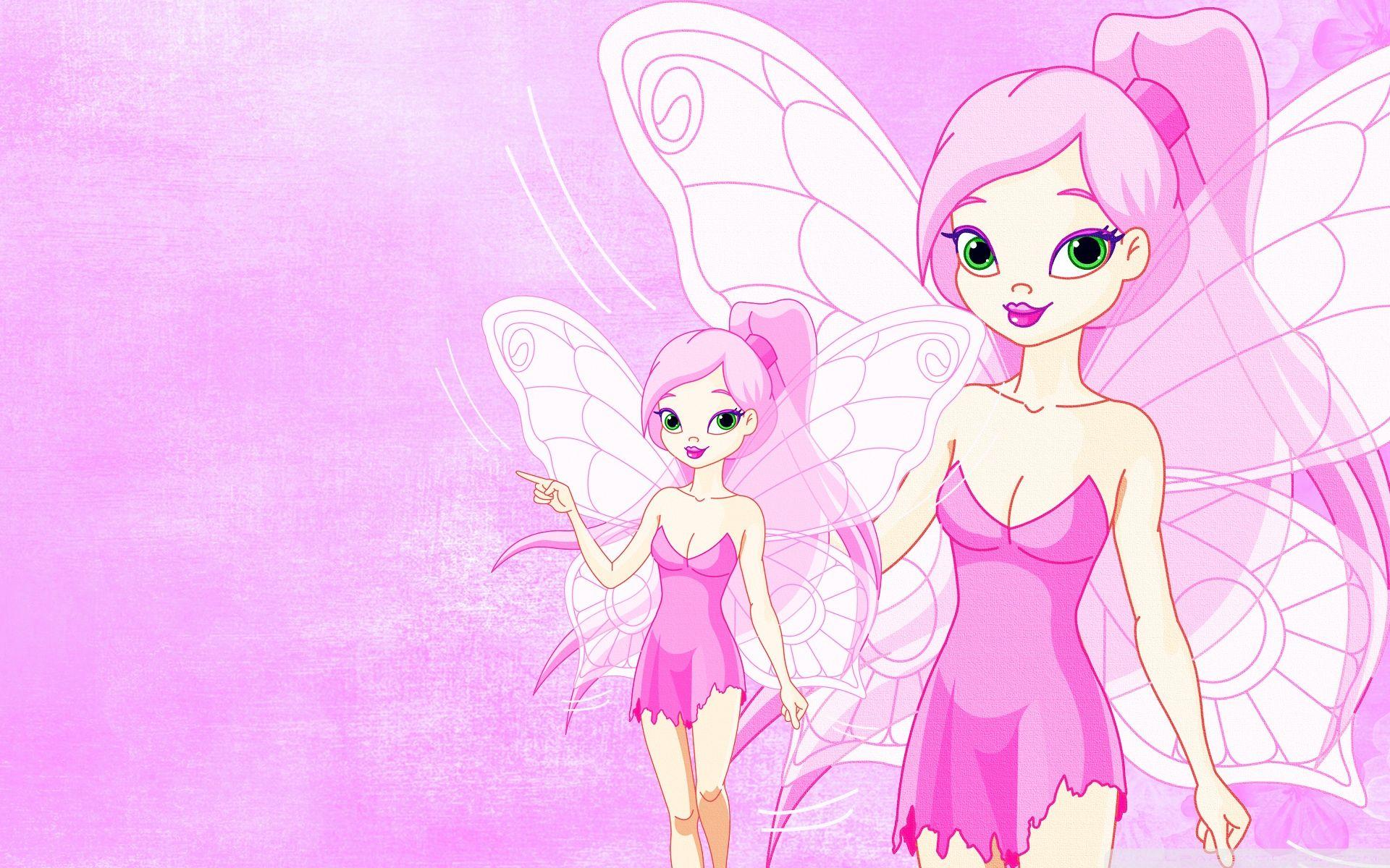1920x1200 Pink Butterfly Wallpaper