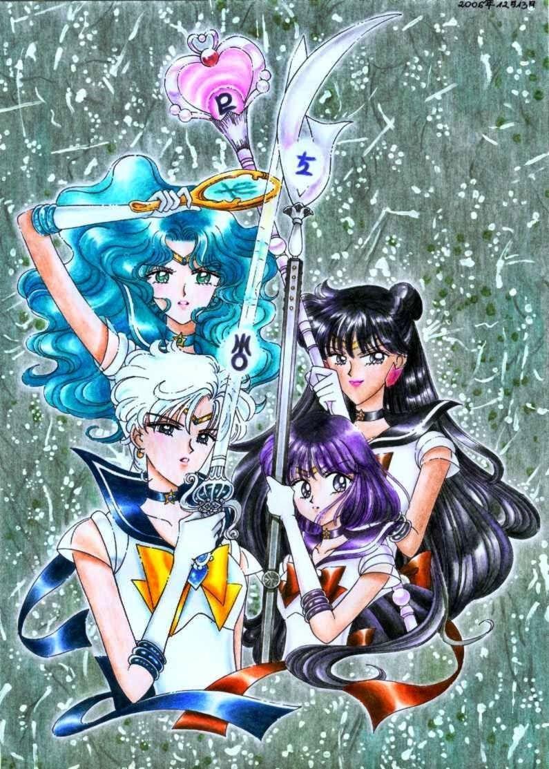 795x1113 Outer Senshi by manga. Sailor chibi moon, Sailor moon manga, Sailor moon character
