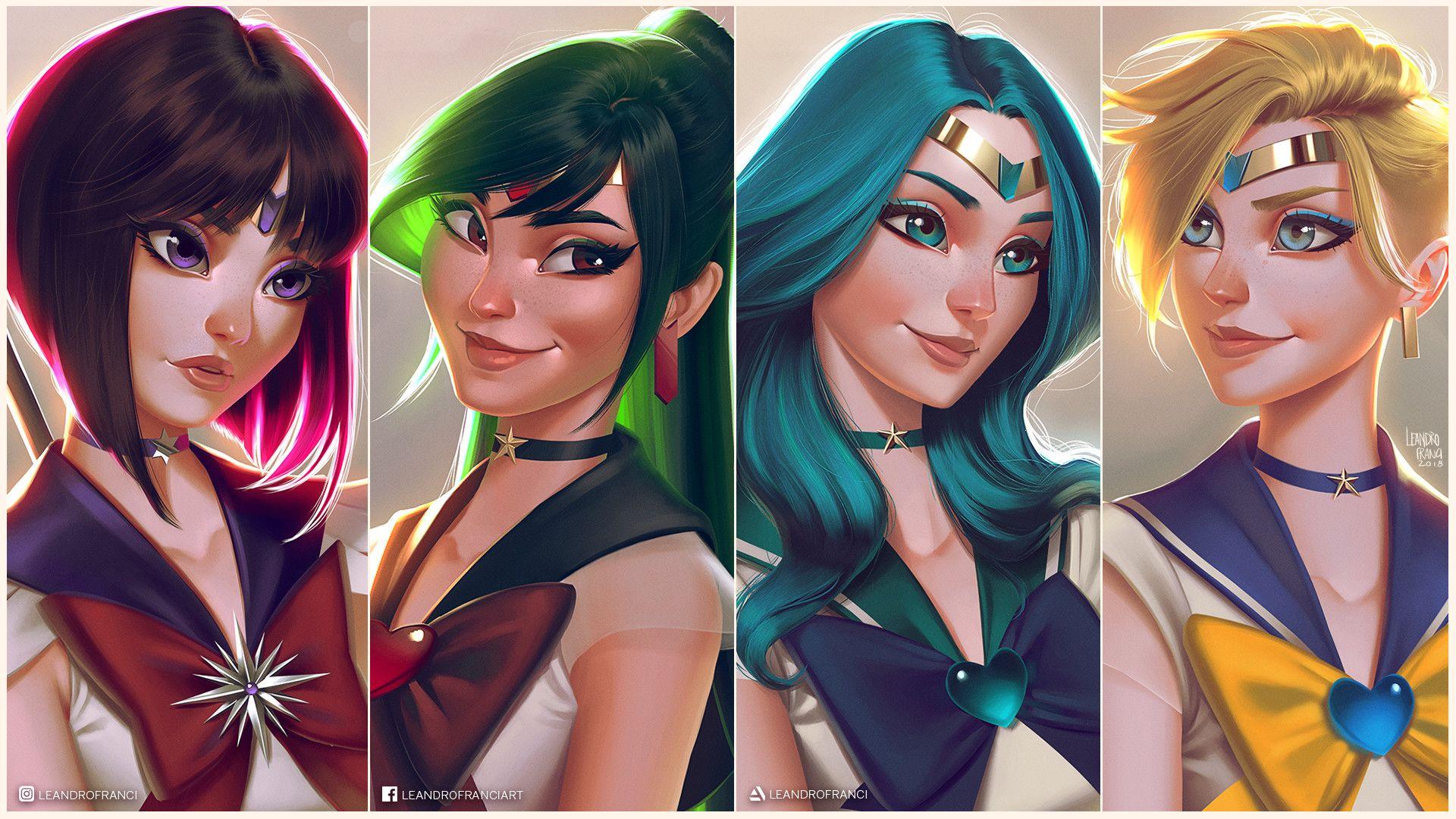1920x1080 Sailor Uranus, Leandro Franci