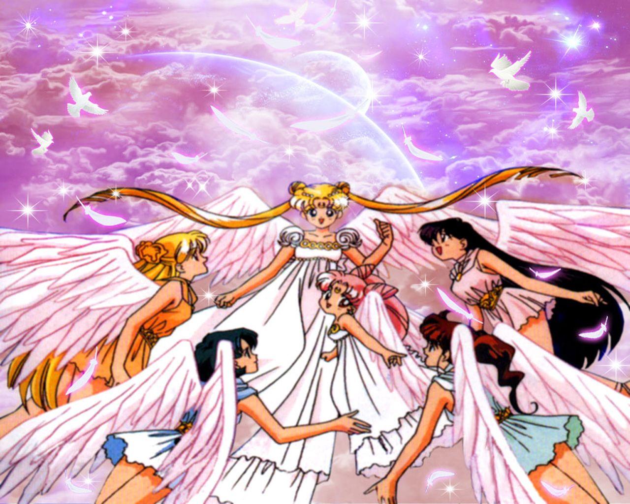 1280x1024 Sailor Moon Christmas Wallpaper