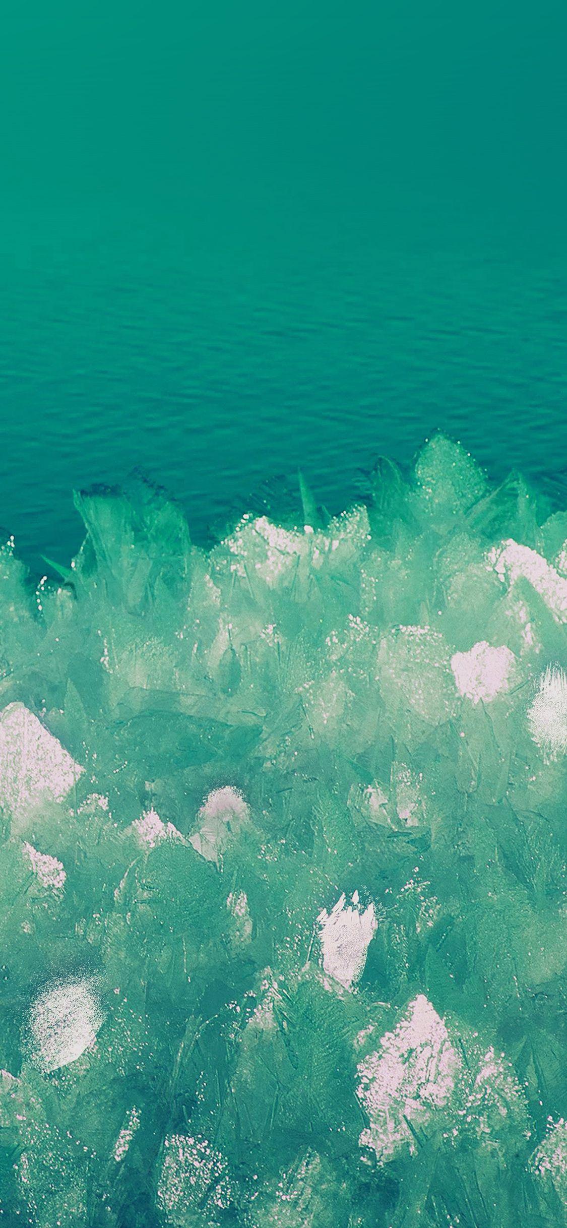 1125x2436 iPhoneXpapers galaxy 6 background pattern green ice