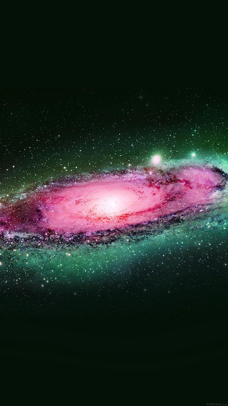 750x1334 Galaxy Space Art Illust Planets Dark Green Wallpaper