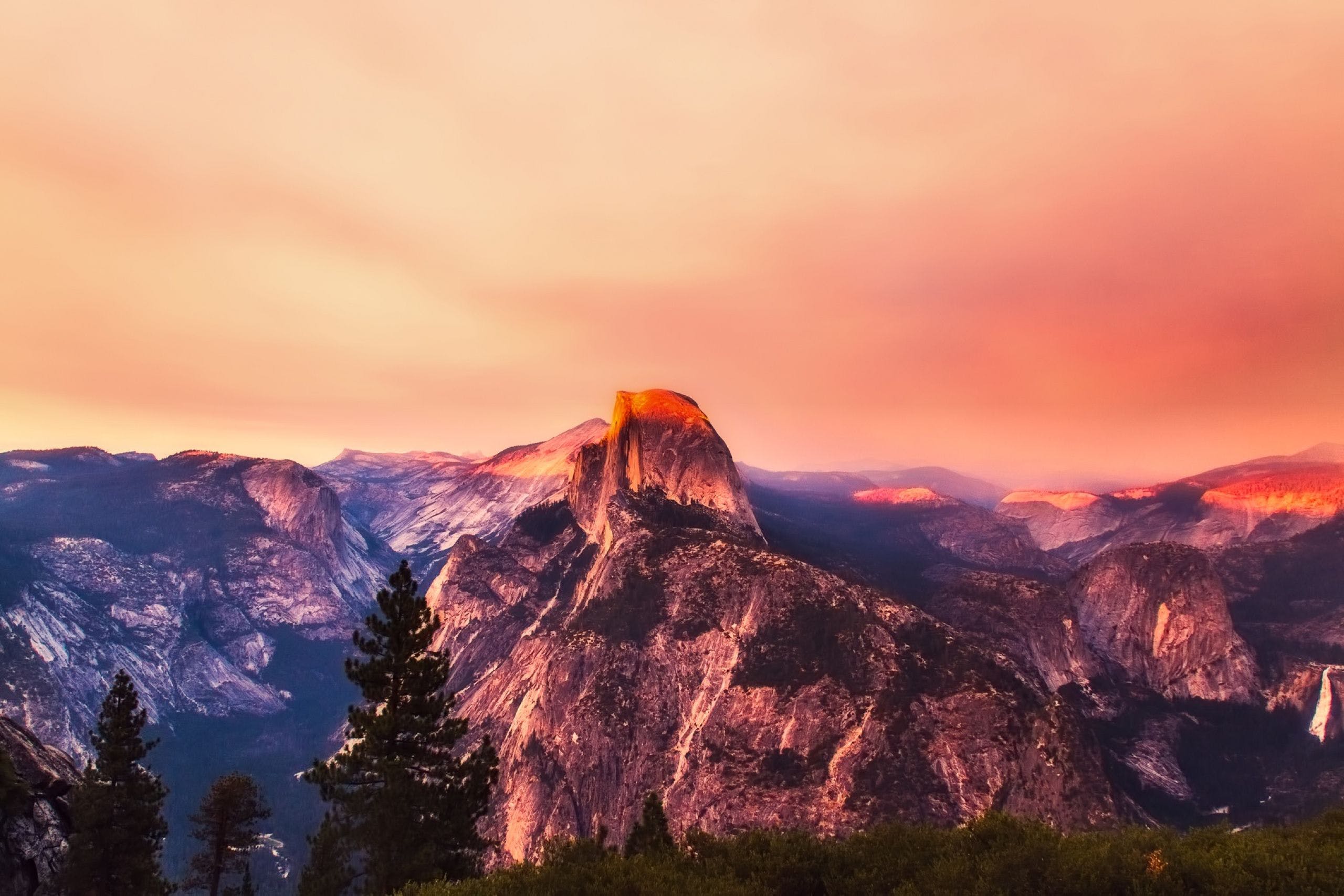 2560x1707 Yosemite National Park Sunset Wallpaper