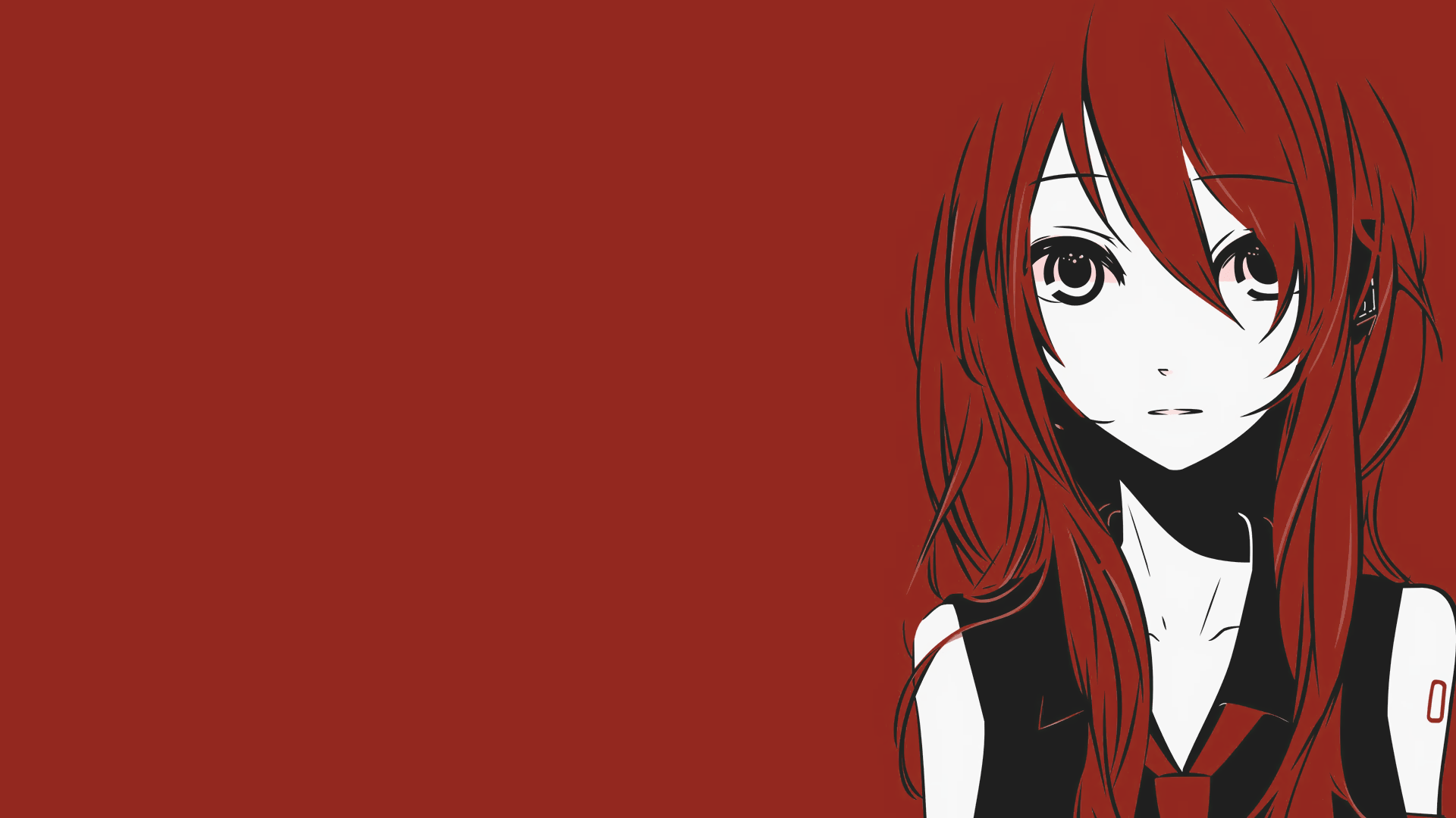 1920x1080 #anime girls, #red, #redhead, #Vocaloid, #anime, #Hatsune Miku, wallpaper. Mocah.org HD Desktop Wallpaper