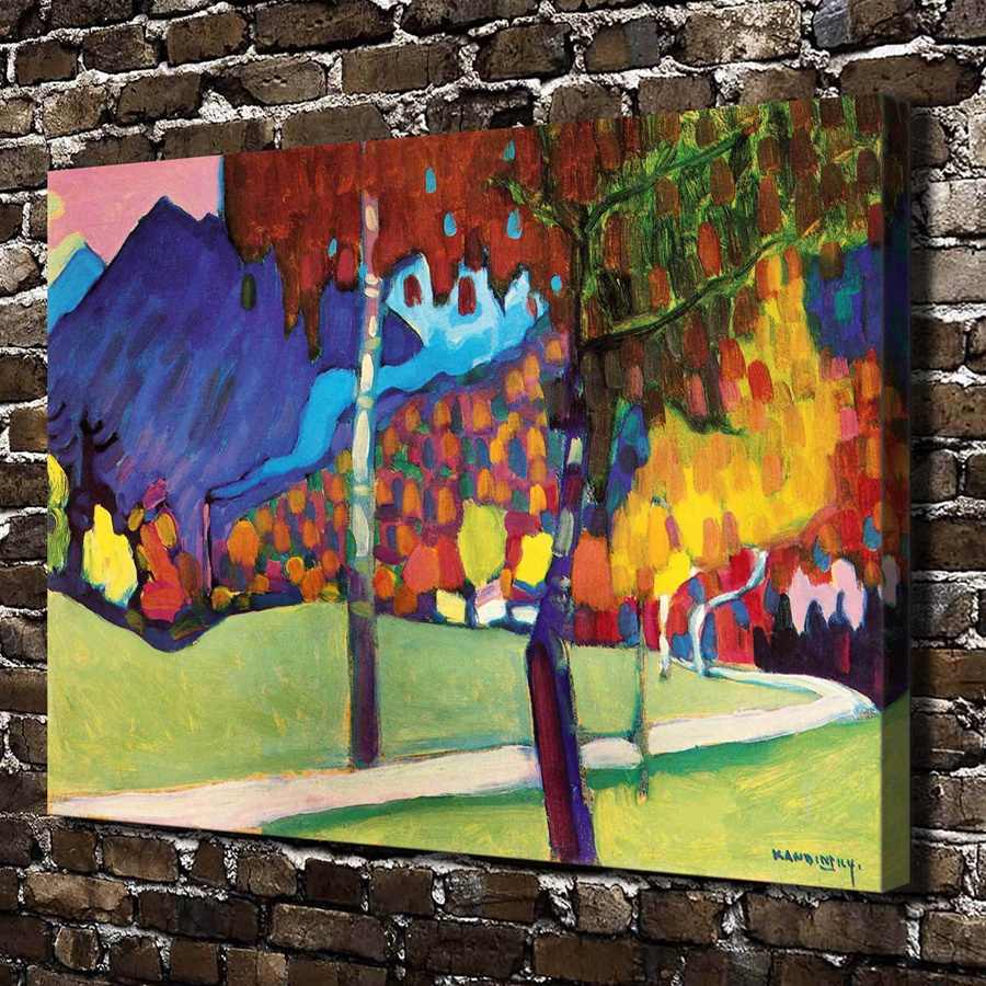 900x900 A1030 wassily kandinsky desktop wallpaper .HD Canvas Print Home decoration Art painting Living Room Bedroom Wall picture. wall picture. canvas printswassily kandinsky