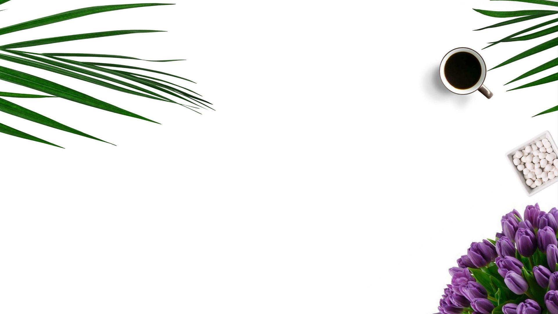 1920x1080 Minimalist Floral Laptop Wallpaper