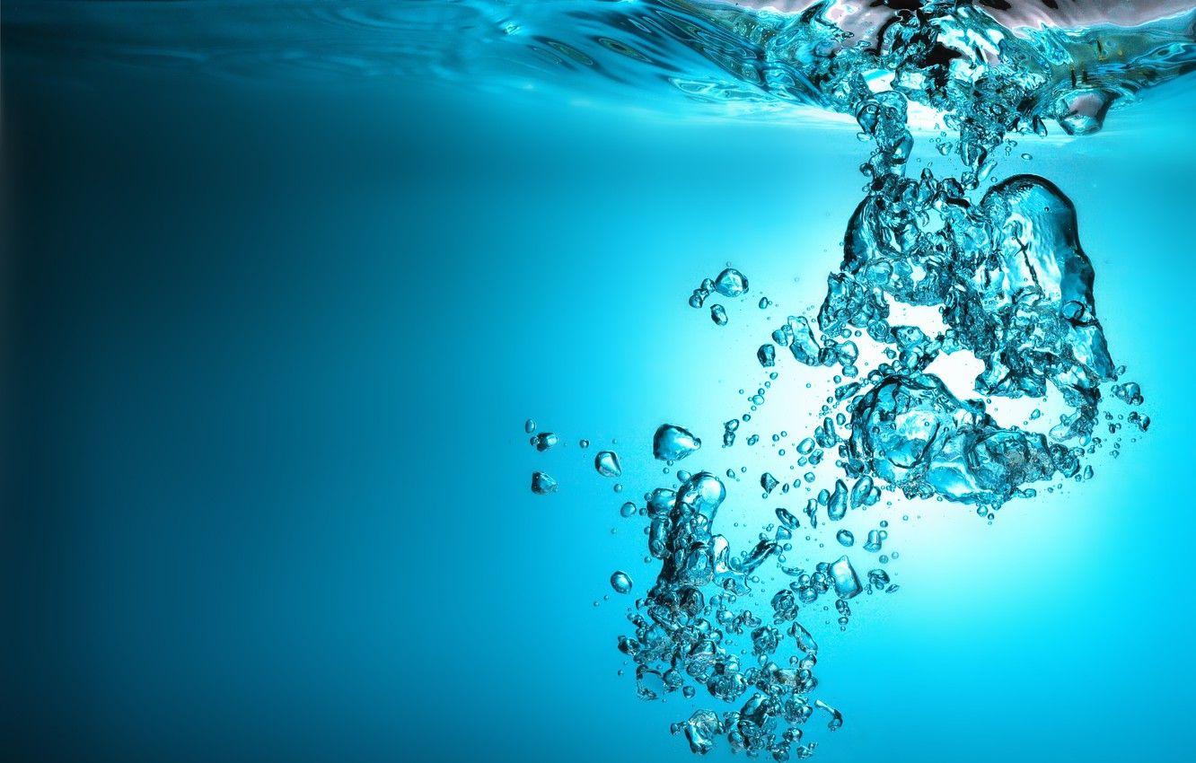 1332x850 Wallpaper bubbles, blue, water image for desktop, section разное