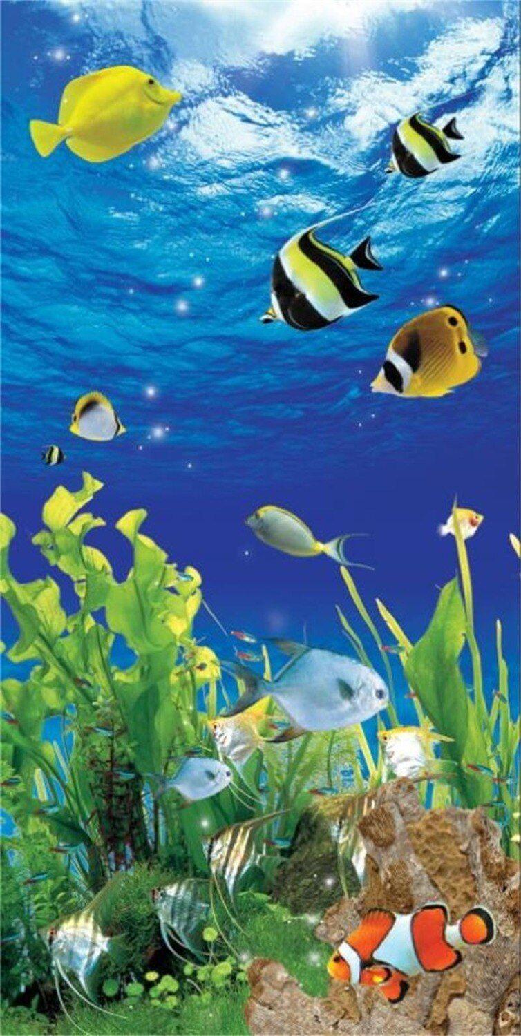 754x1500 3D room wallpaper custom non woven murals Tropical fish aquarium plants sofa TV background wall photo wallpaper for walls 3D. wallpaper for walls 3D. wall photo wallpaperphoto wallpaper
