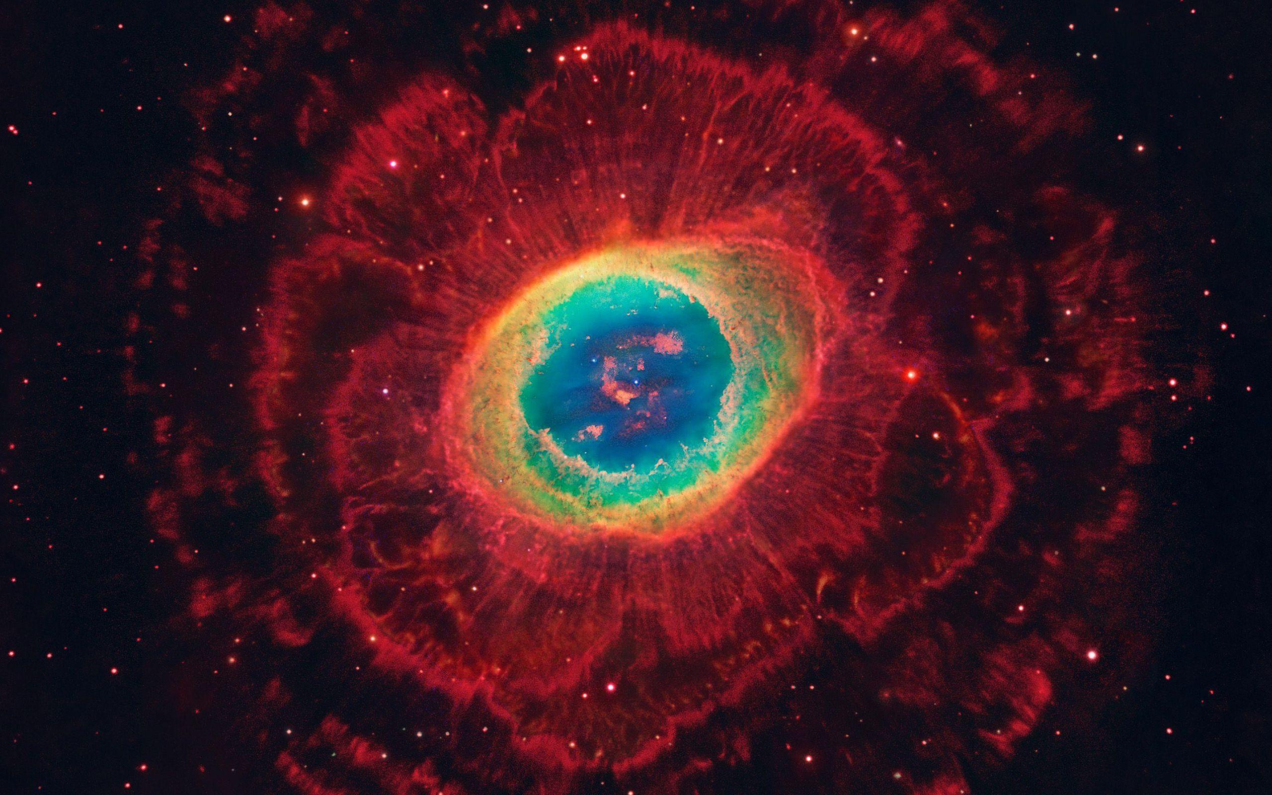 2560x1600 Space Aurora Nebula Star Red Dark Night Wallpaper