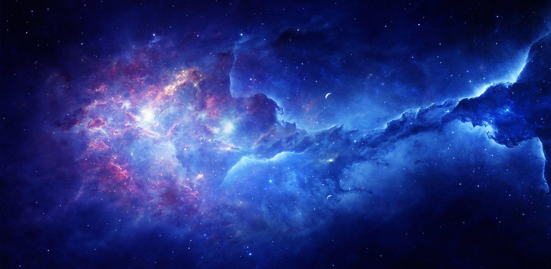 1920x938 space #nebula #stars #universe #colorful #dark #blue P #wallpaper #hdwallpaper #desktop. Nebula wallpaper, Nebula, Red abstract painting