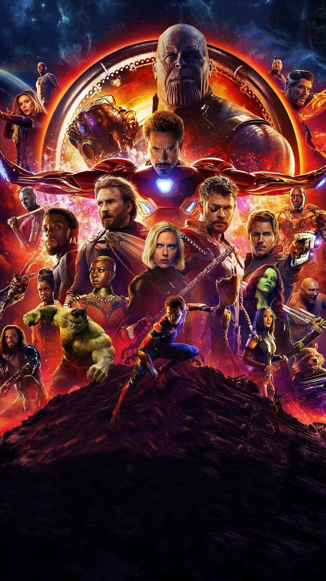 1080x1920 Avengers Infinity War 4K Wallpaper for Android
