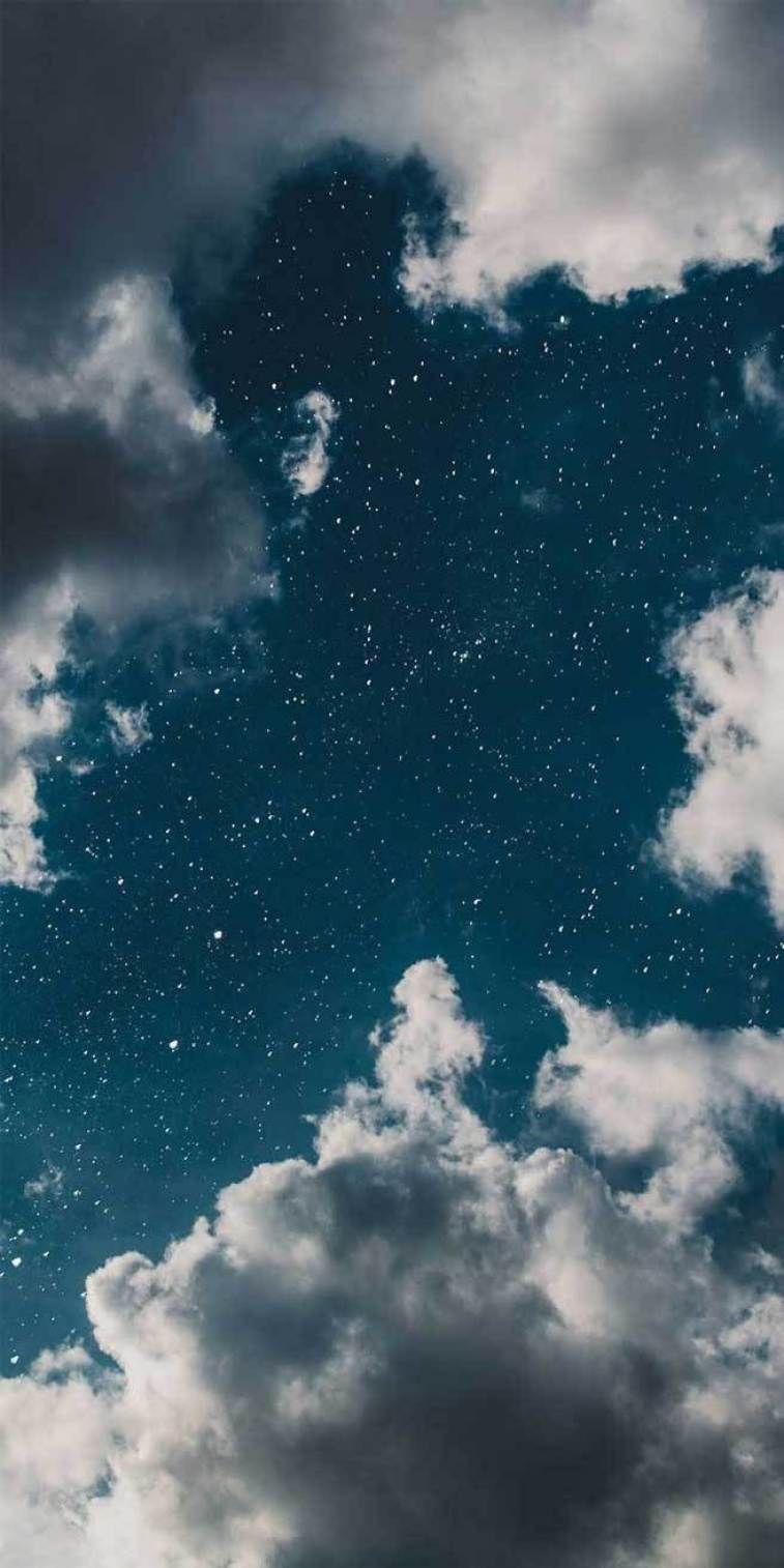 757x1514 Bầu trời xanh thơ mộng đầy sao!  làm thế nào mà?  #stars #sky.  Hình nền màu xanh iphone, Hình nền bầu trời xanh, Hình nền nền iPhone