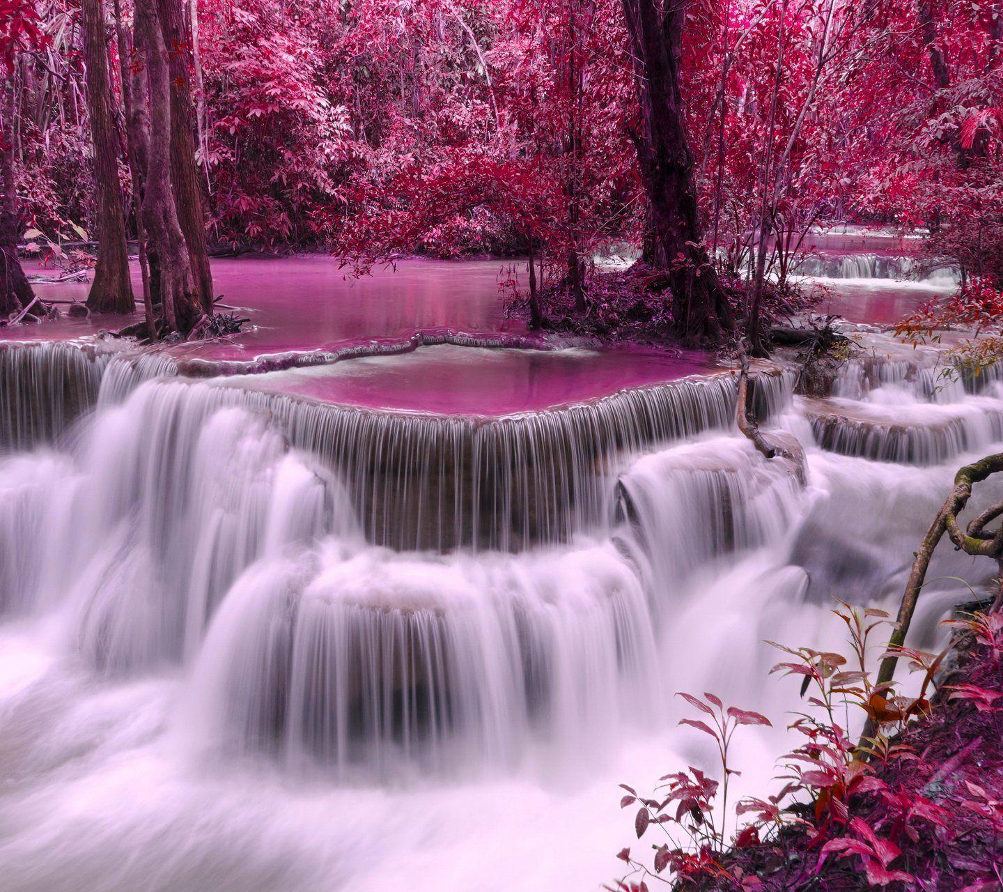 Pink Waterfall Wallpapers Top Free Pink Waterfall Backgrounds Wallpaperaccess 9796