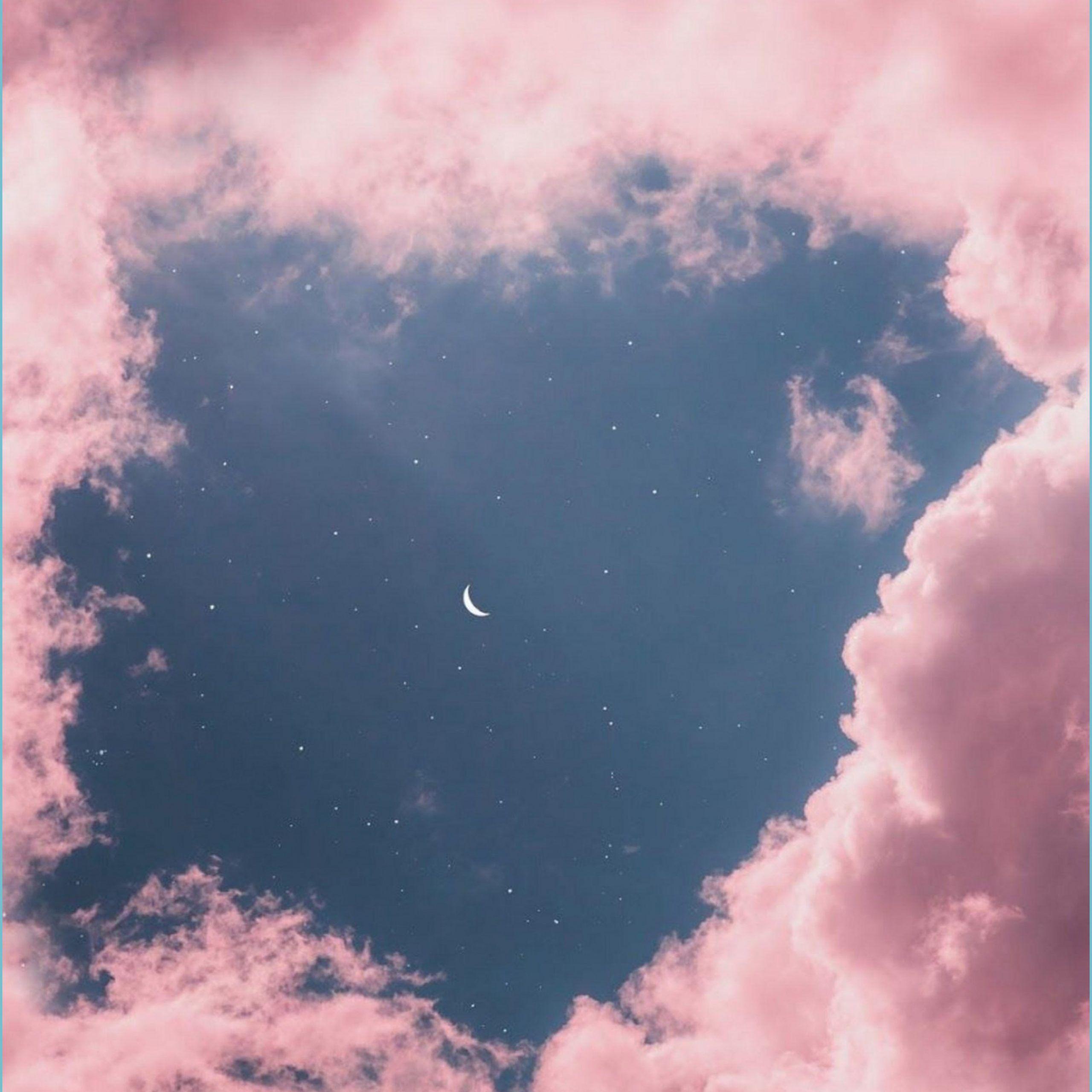 2560x2560 The Miracle Of Pink Cloud Wallpaper