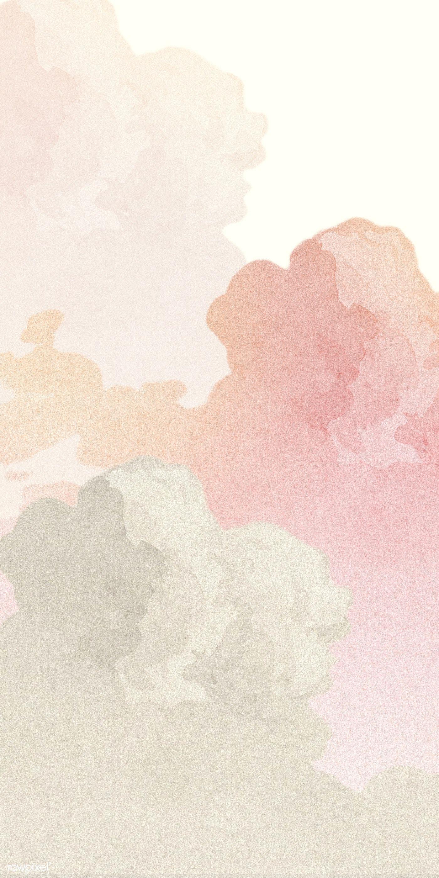 1400x2800 Download premium illustration of Pastel pink cloud wallpaper 2194211. Pink clouds wallpaper, Instagram wallpaper, Watercolor wallpaper