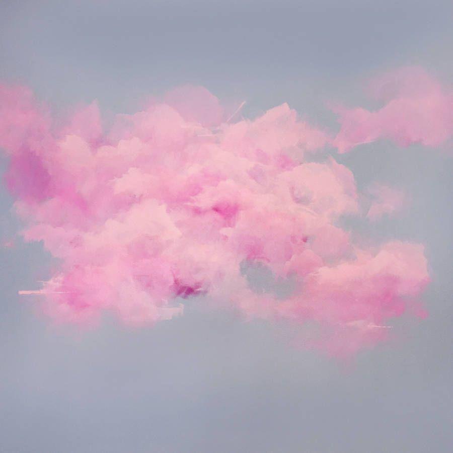900x900 Tranh Mây Hồng Mơ Mộng.  Bức tranh đám mây, Những đám mây hồng, Cắt dán tường ảnh