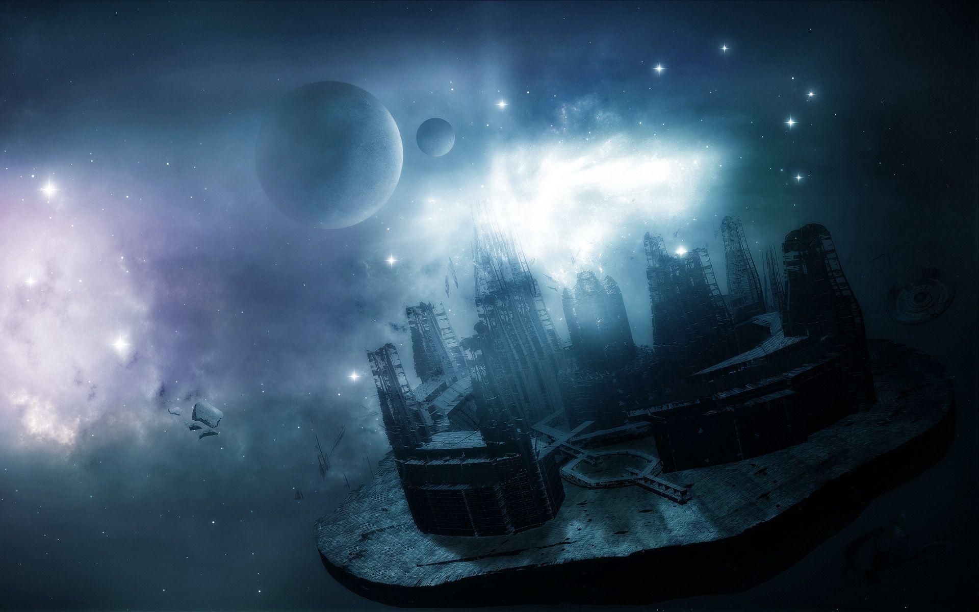 1920x1200 Planes Of Odyssey Spaceship Future Desktop Wallpaper Fi Ruined Space Station HD Wallpaper