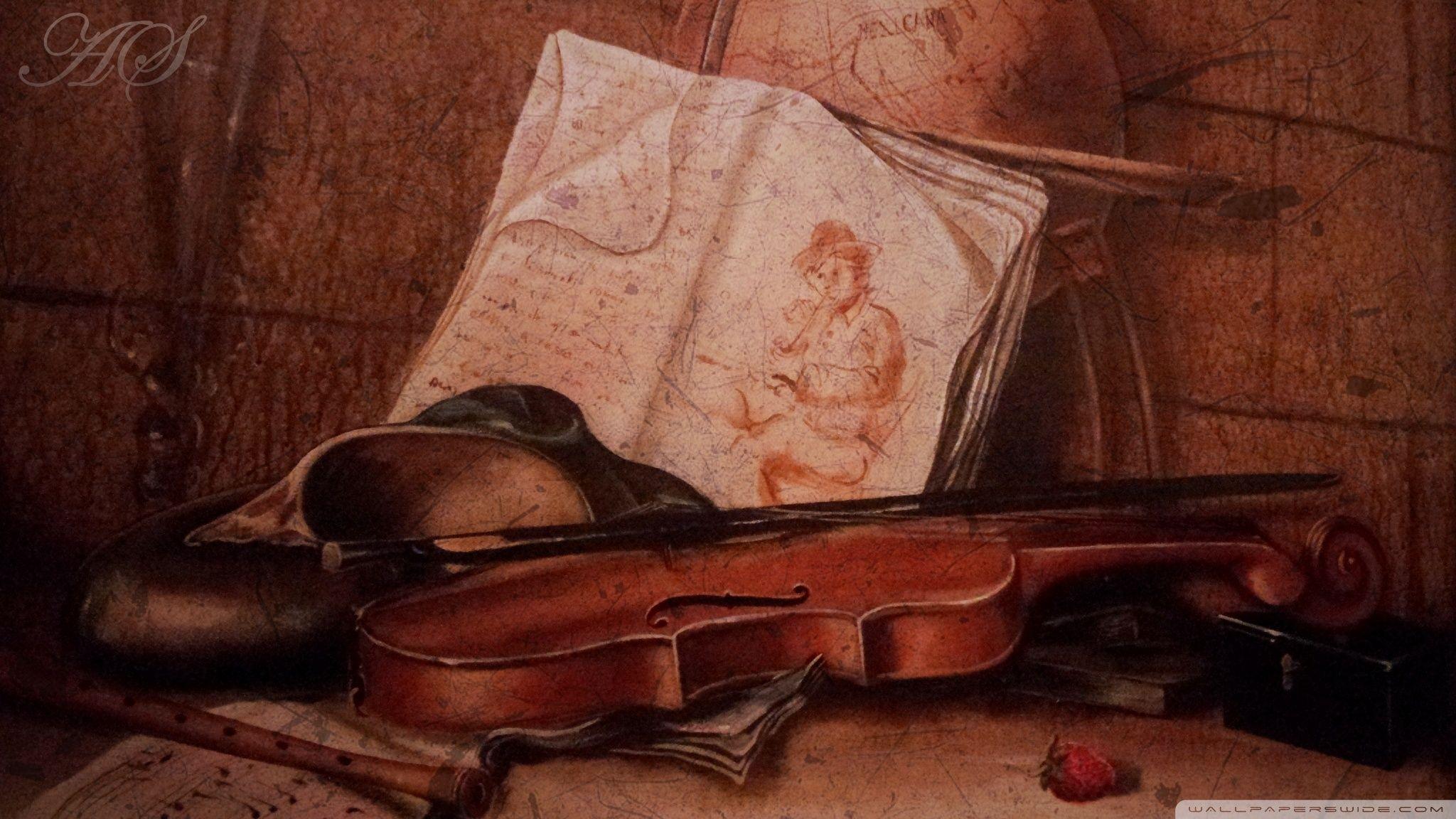 2048x1152 Ancient Violin Ultra HD Desktop Background Wallpaper for 4K UHD TV : Widescreen & UltraWide Desktop & Laptop : Tablet