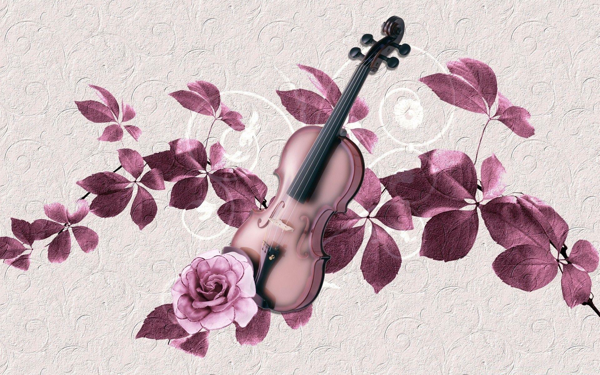 1920x1200 Violin Art