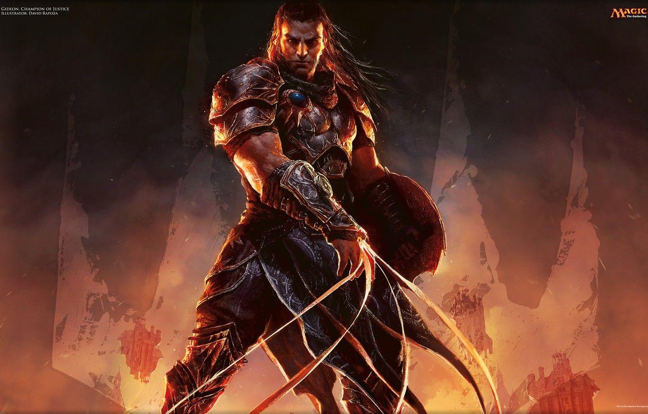 1332x850 Wallpaper Magic the Gathering, Planeswalker, Gideon, Gideon Jura image for desktop, section игры