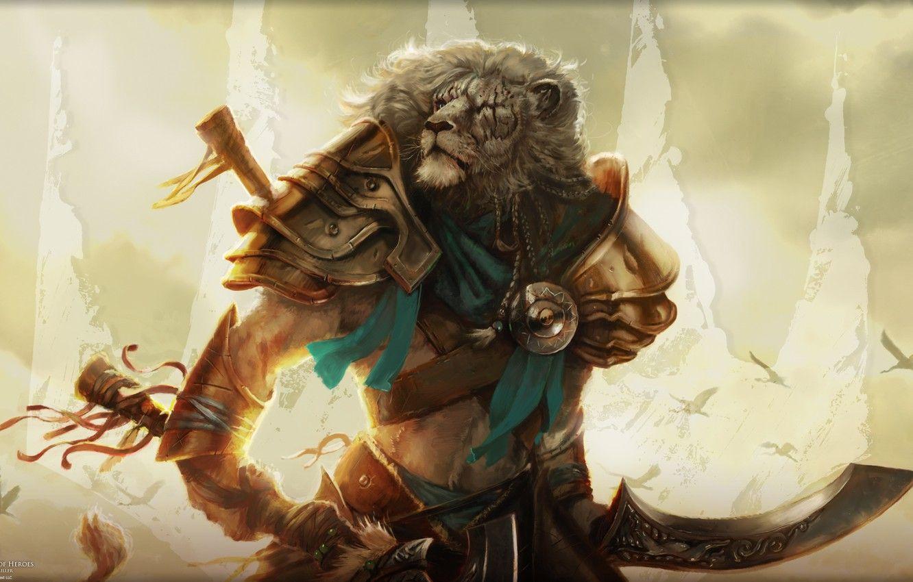 1332x850 Wallpaper MAG, Magic The Gathering, Planeswalker, Ajani Goldmane, Ajani Goldmane image for desktop, section игры