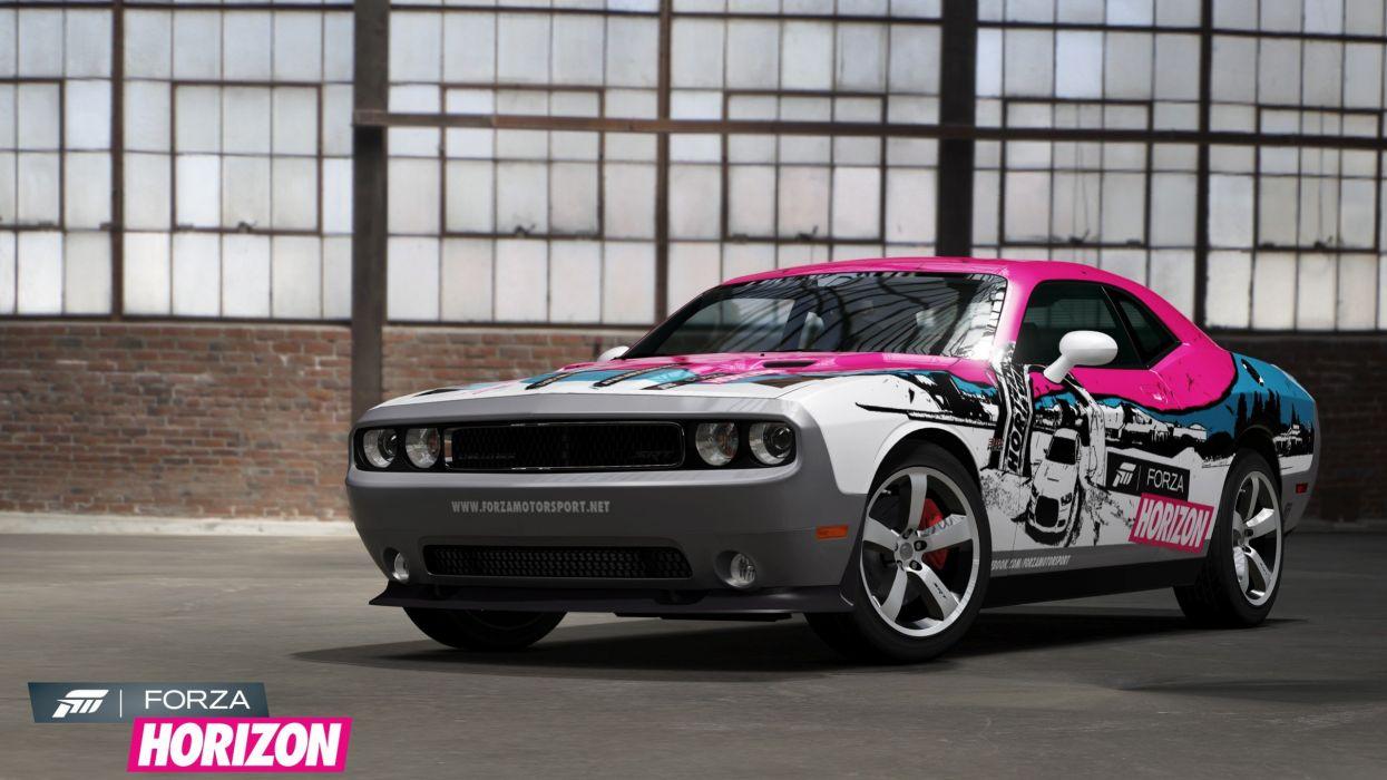1245x700 Video games cars Xbox 360 Dodge Challenger SRT8 Forza Horizon game wallpaperx1440