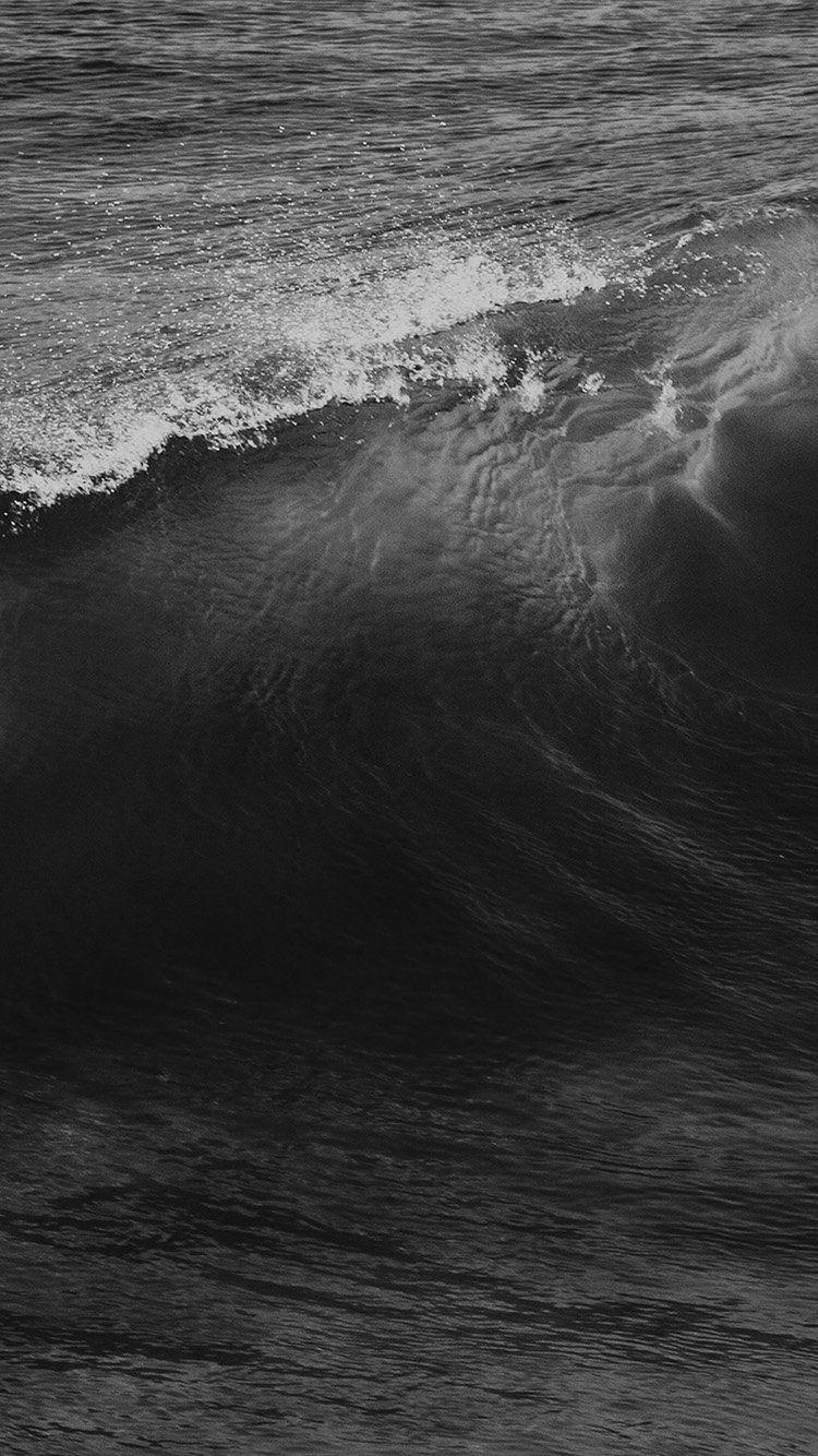 750x1334 Wave Sea Ocean Summer Dark Bw. Sea And Ocean, Wallpaper Iphone Summer, Ocean Wallpaper