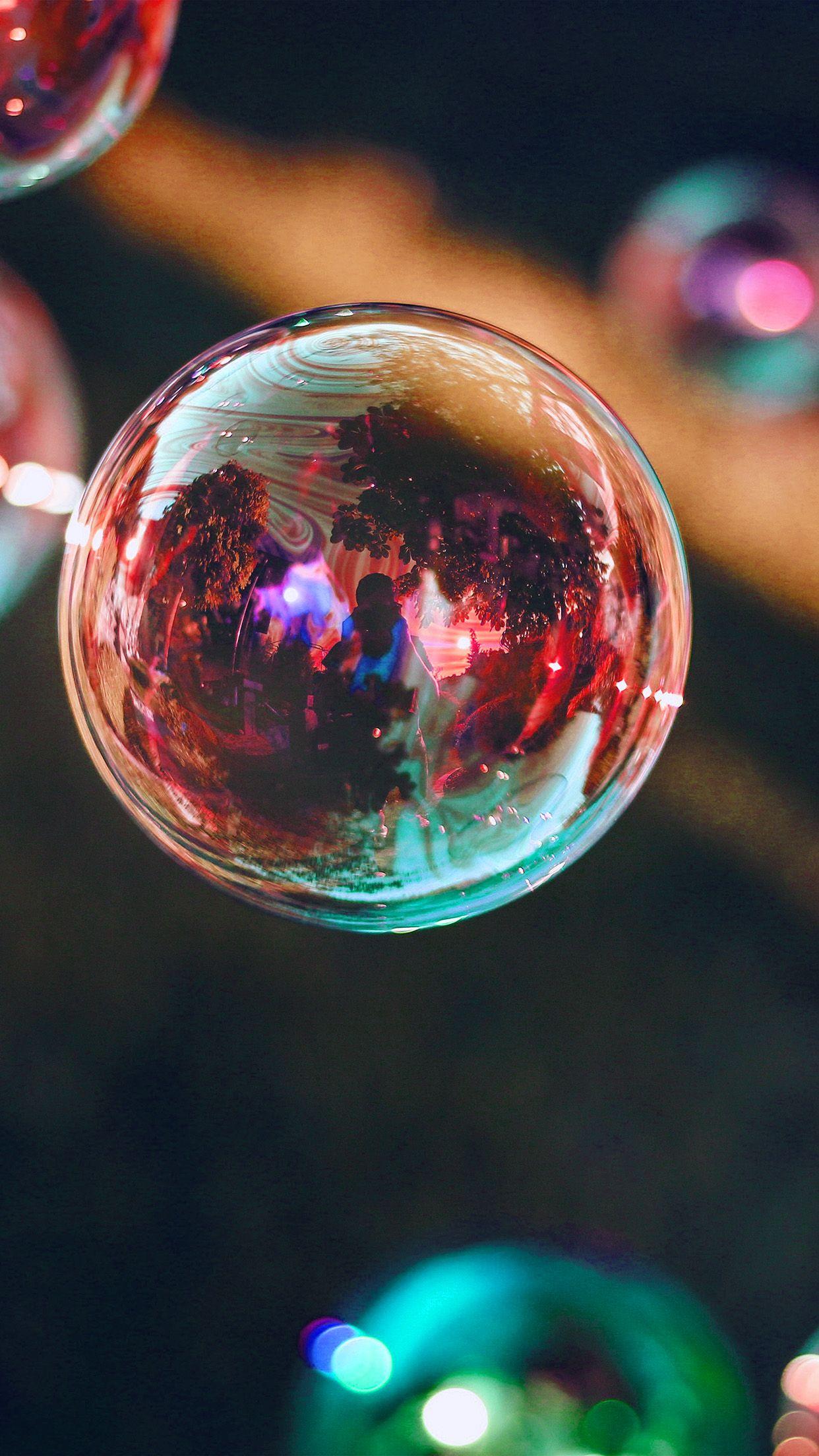 1242x2208 Bubble Summer Day Red Bokeh Dark